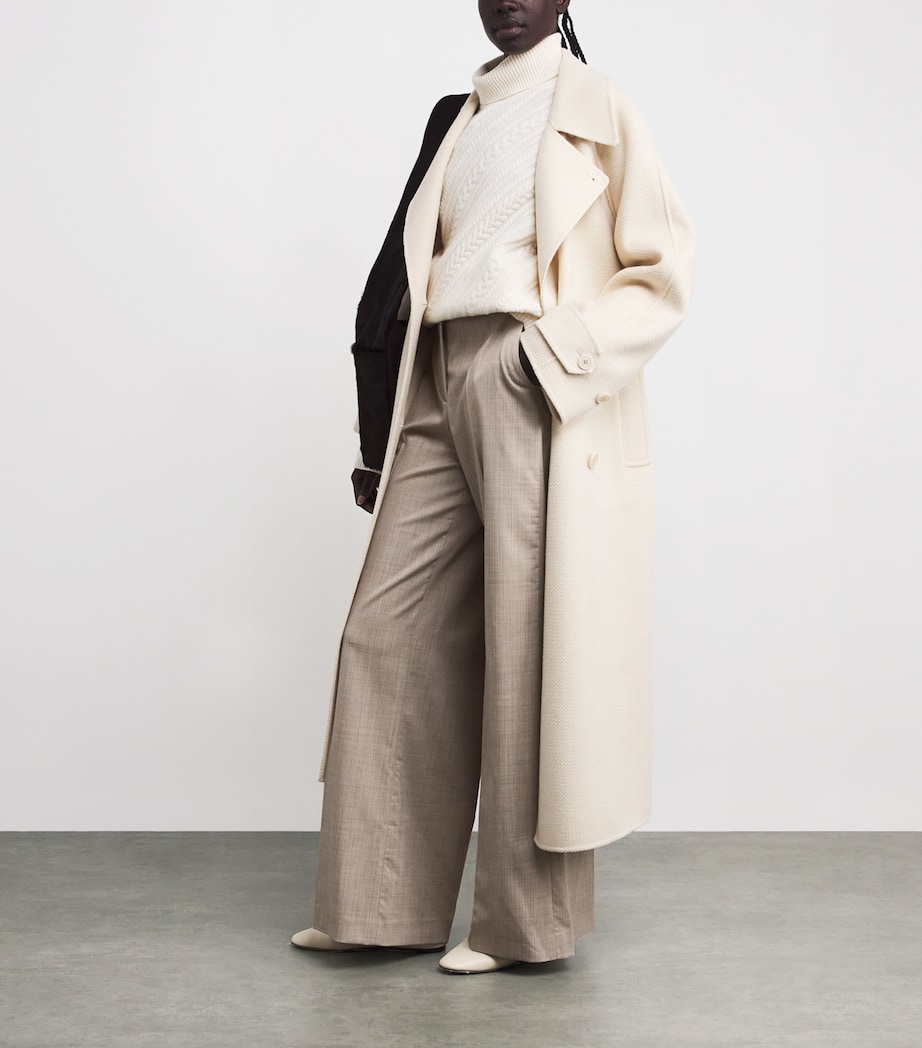 Stretch-Virgin Wool Alana Trousers AFFOGATO Image 2