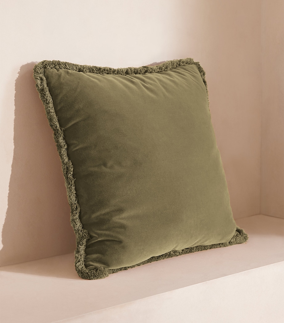 Velvet Margeaux Cushion (50cm x 50cm) LICHEN Image 2