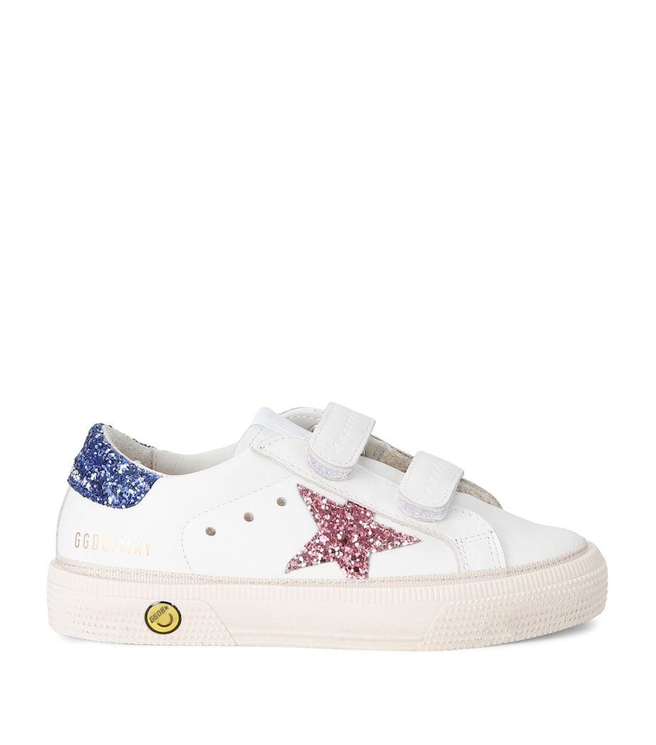 Golden Goose Leather May School Sneakers White/navy Image 1
