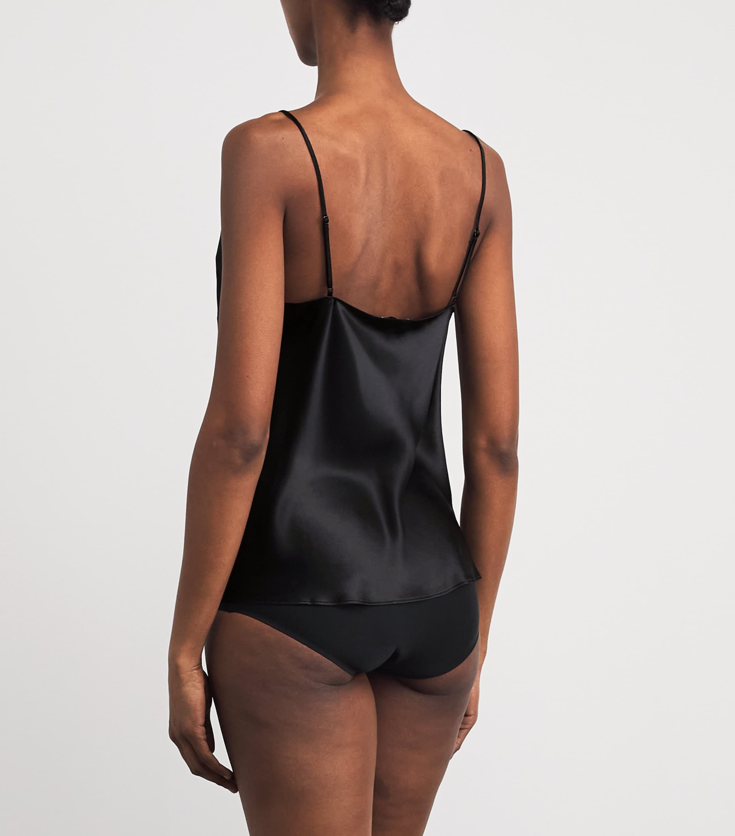 Simone Perele Womens Silk Love Me Cami Top Noir Image 4