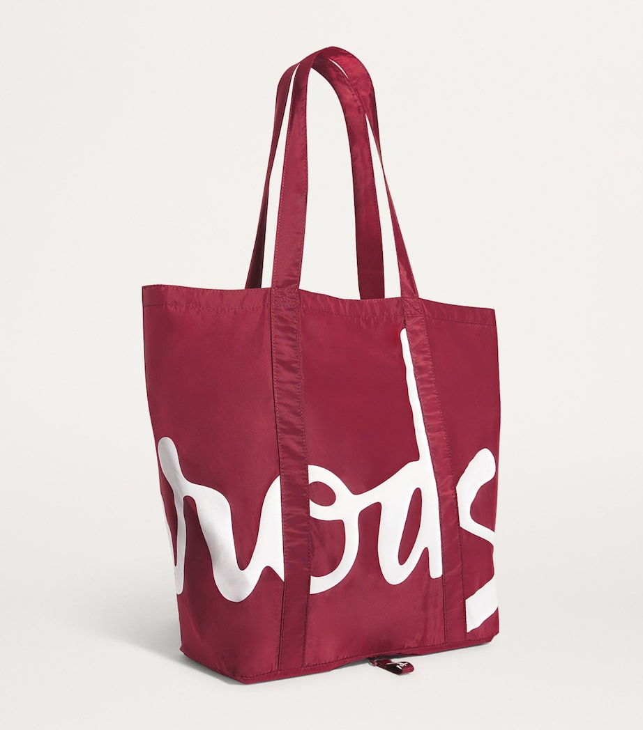 Logo Pocket Shopper Bag BERRY Image 3