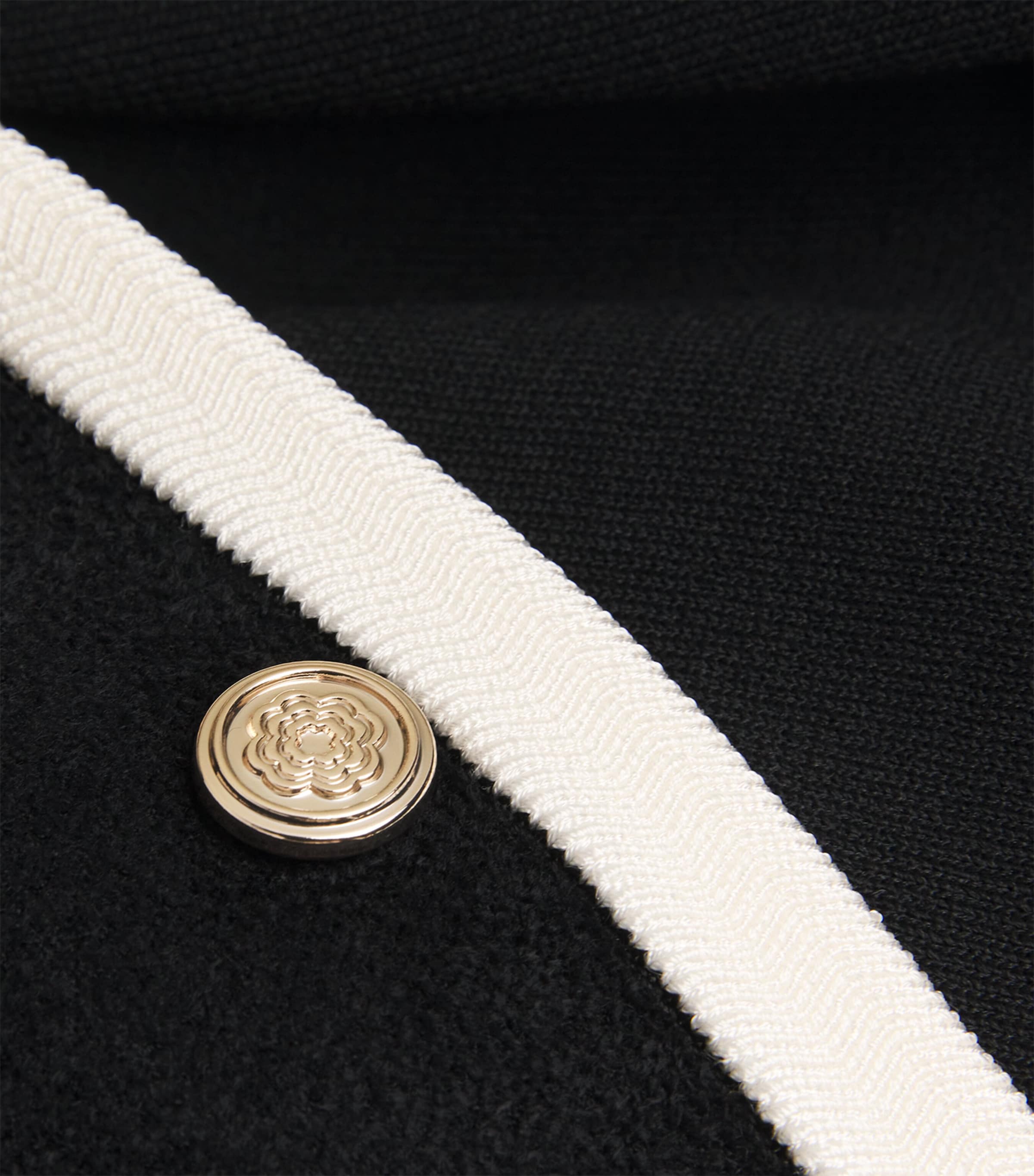 Knitted Cardigan-Overlay Mini Dress BLACK Image 5