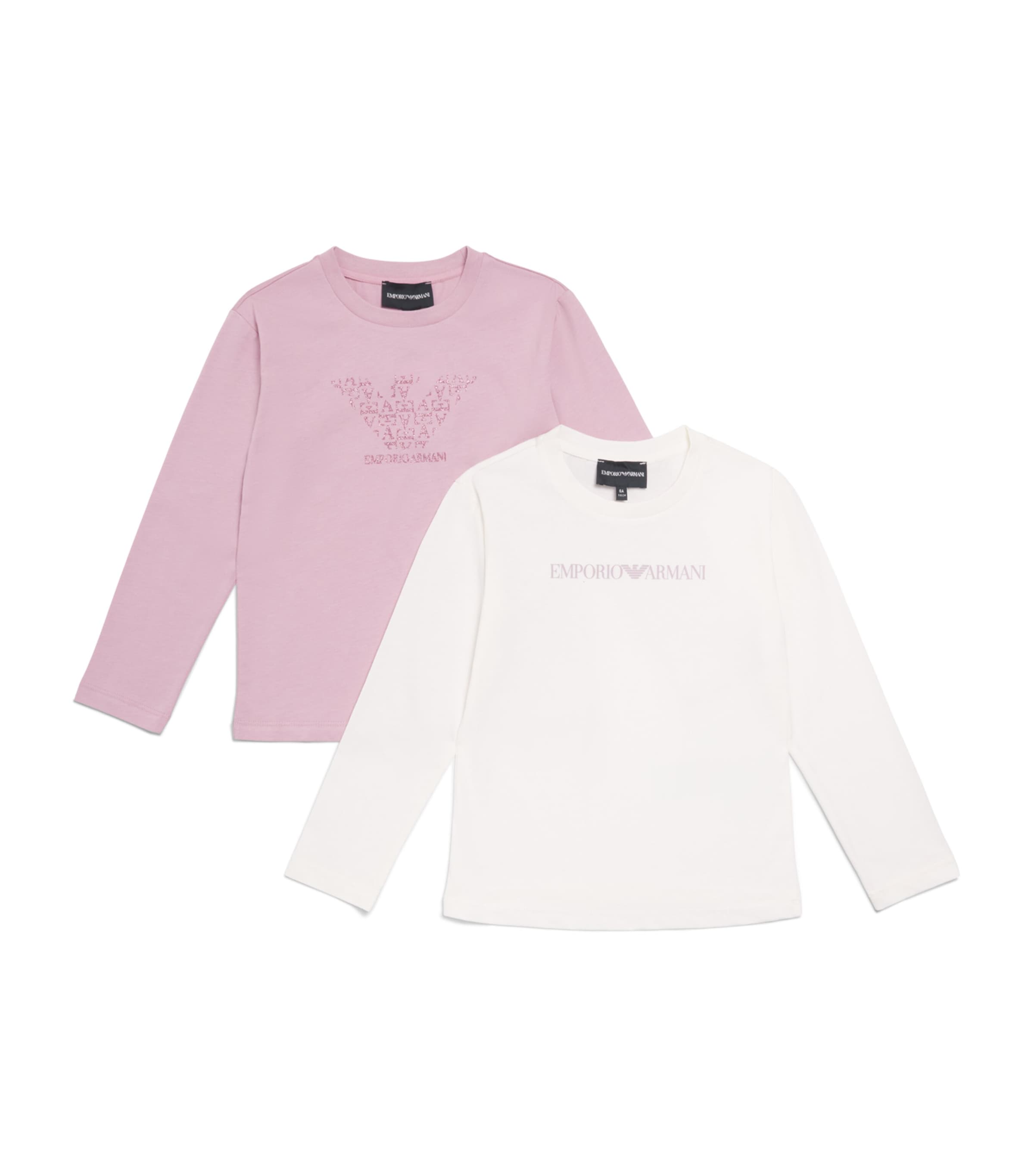 Emporio Armani Kids Pack of 2 Logo T-Shirts (4-14 Years) Image 1