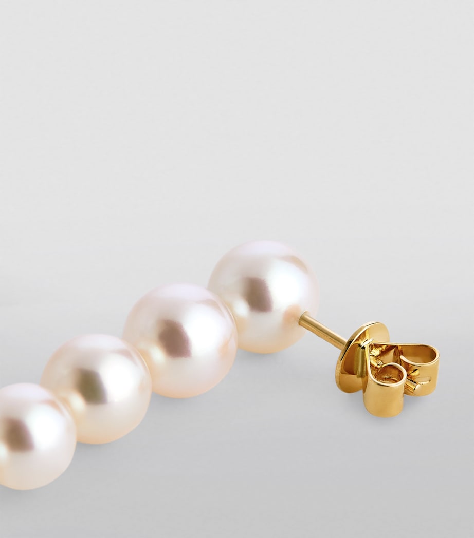 Yellow Gold and Pearl Ensemble Drop Earrings YELLOW GOLD Image 6