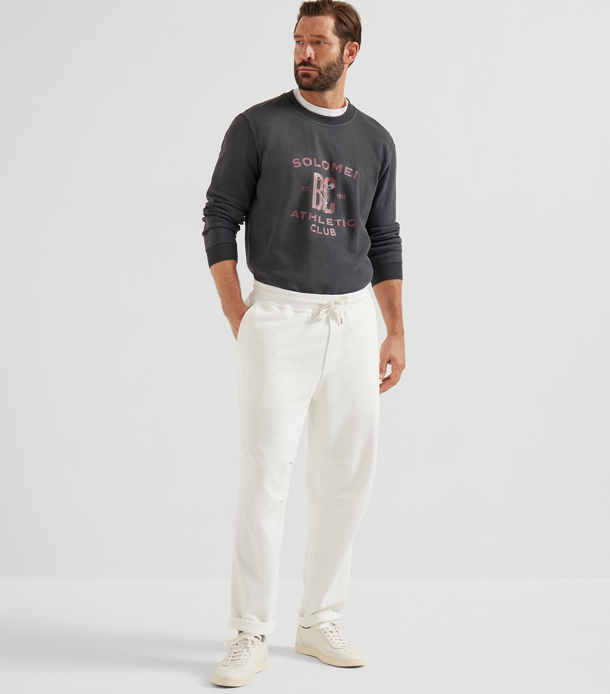 Cotton-Blend Graphic Sweatshirt C9653 Image 3