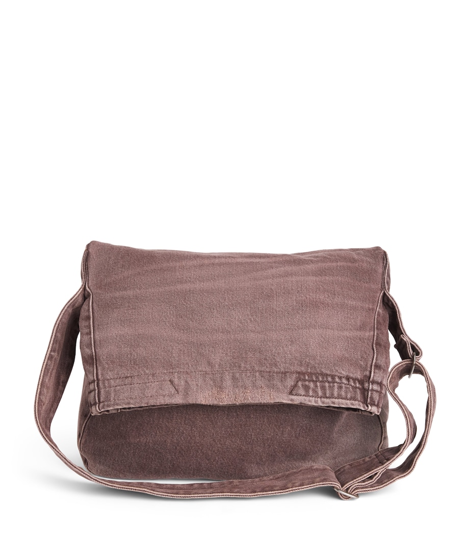 Our Legacy Organic Cotton Messenger Bag Overdyed Choco Melon Image 1