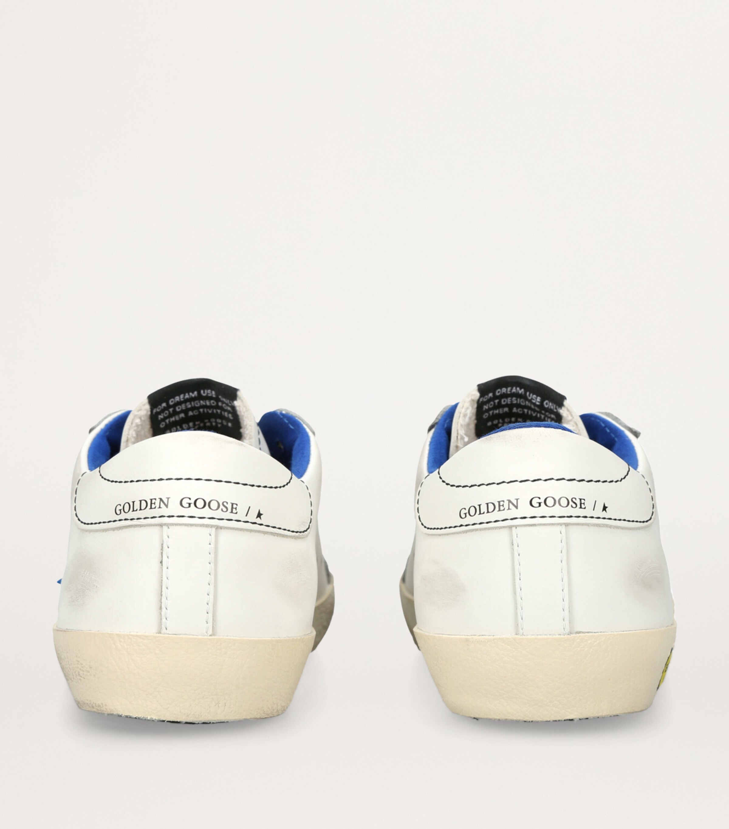 Golden Goose Leather Super Star Sneakers White/navy Image 2