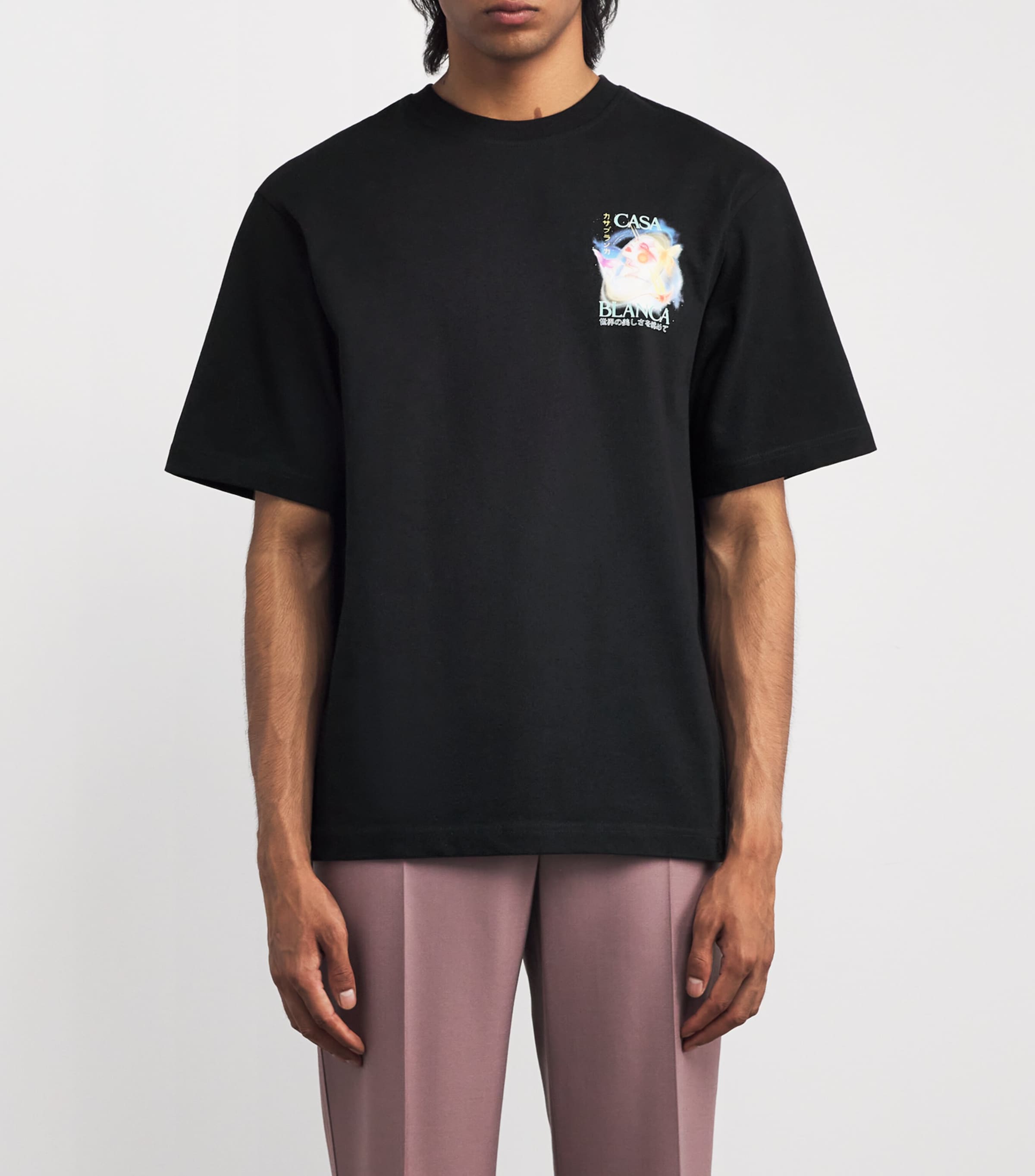 Galactic Connection Printed T-Shirt BLACK Image 3