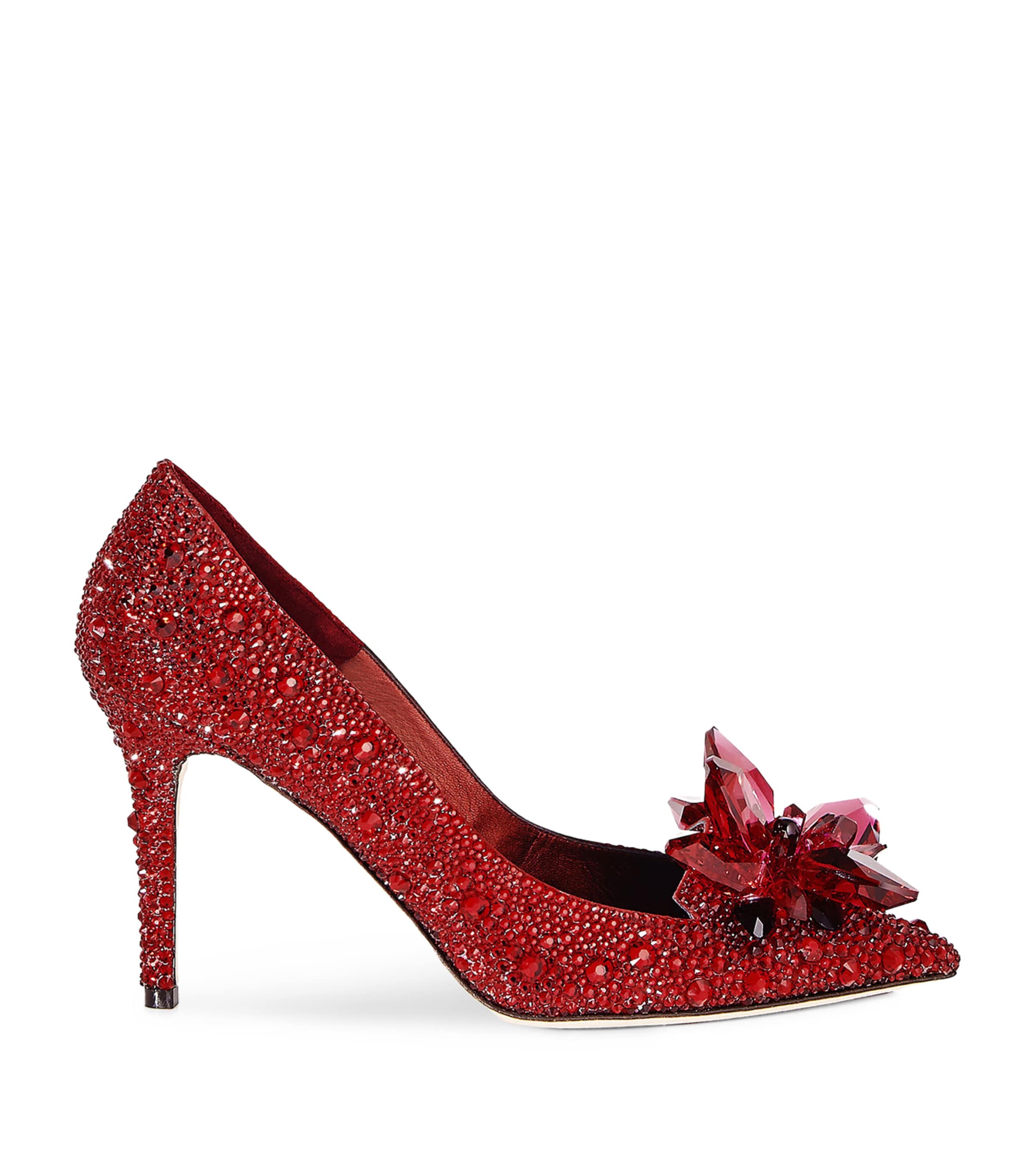 Jimmy Choo Alia 85 Crystal Pumps In Red Mix