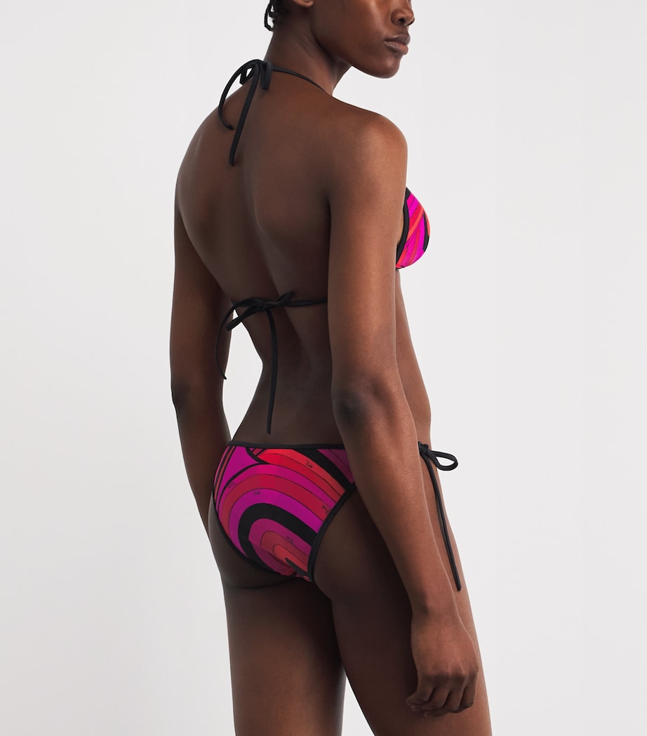 PUCCI Womens Iride Bikini Bottoms Fuchsia Image 3