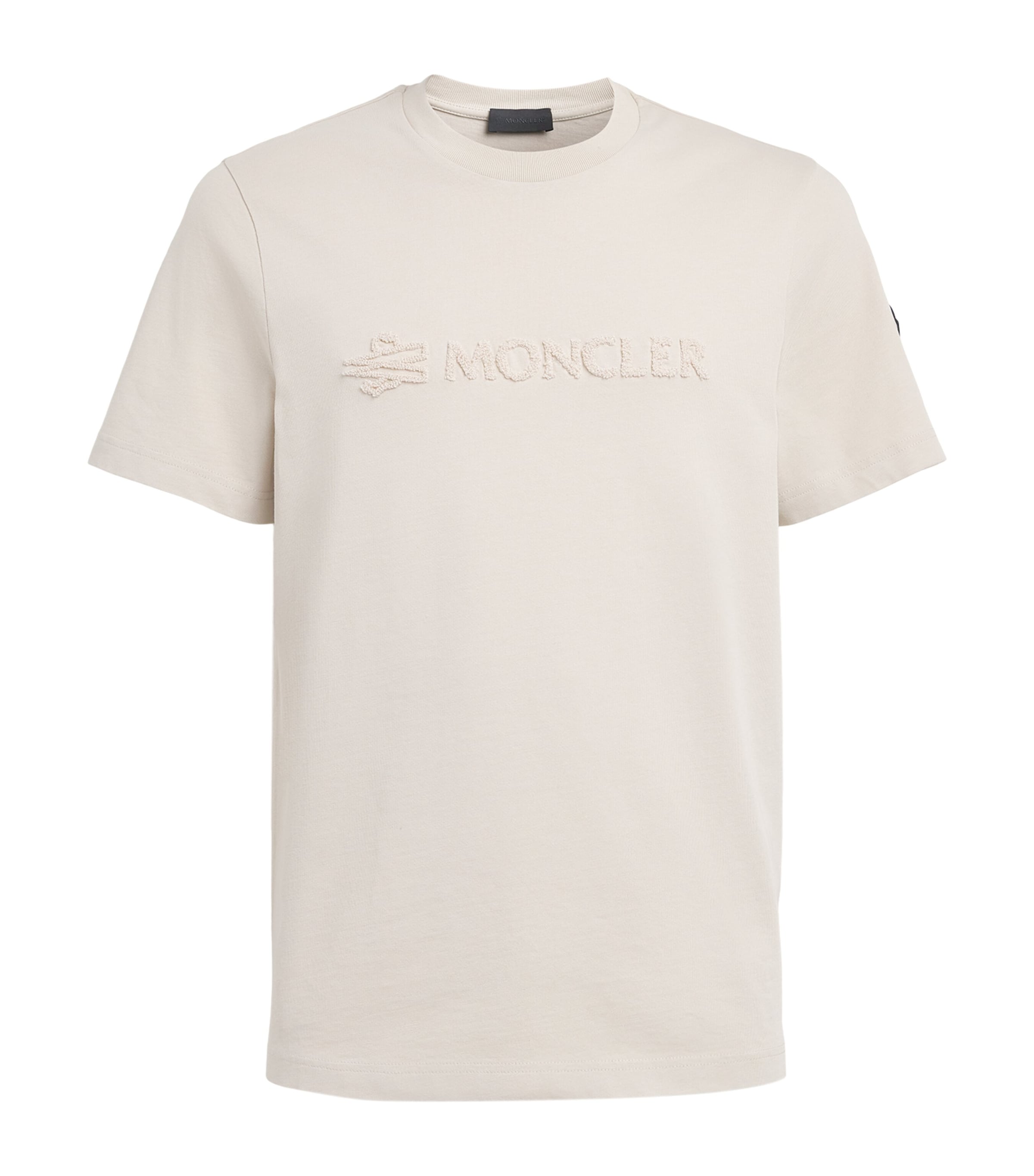 Moncler Mens Cotton Logo Patch T-Shirt Image 1