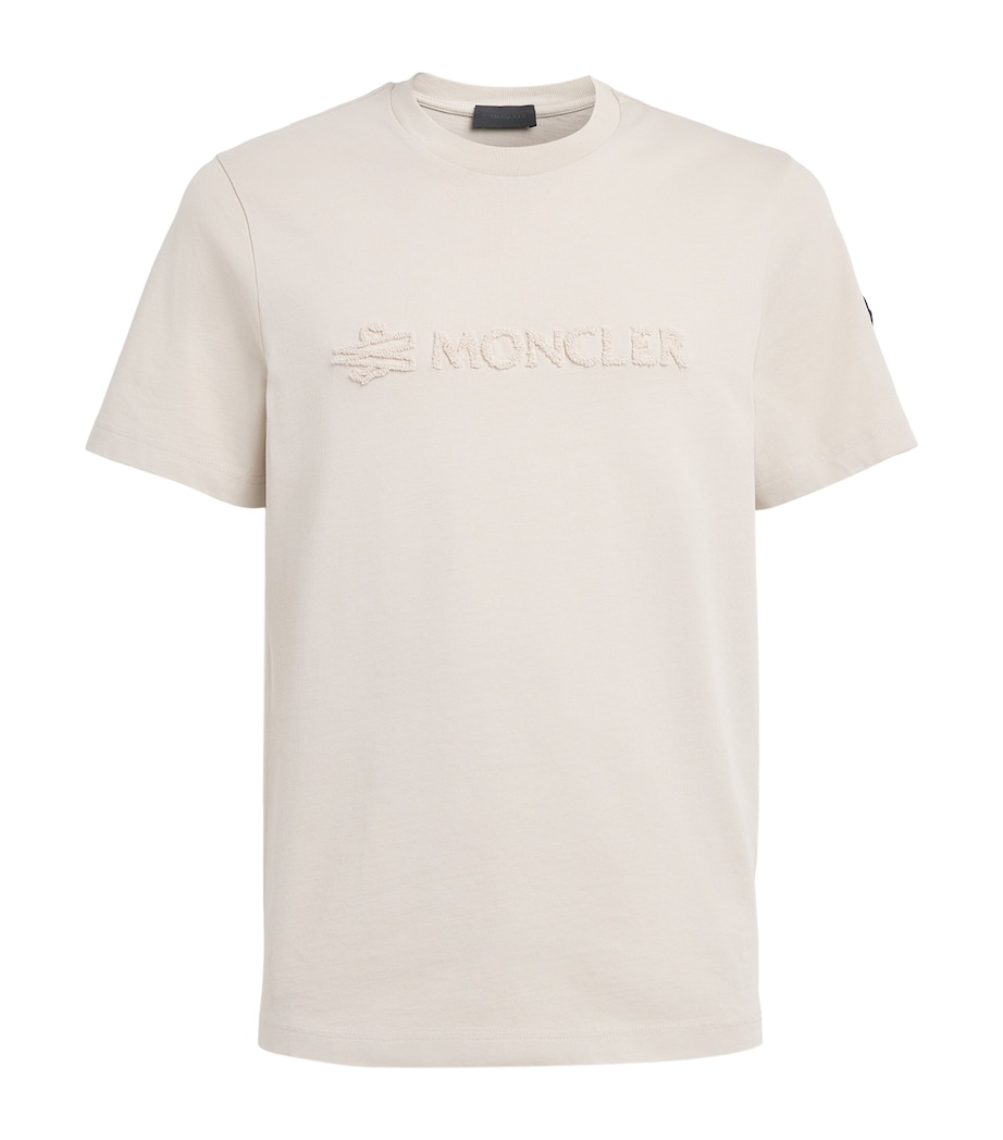 Moncler Mens Cotton Logo Patch T-Shirt Image 1