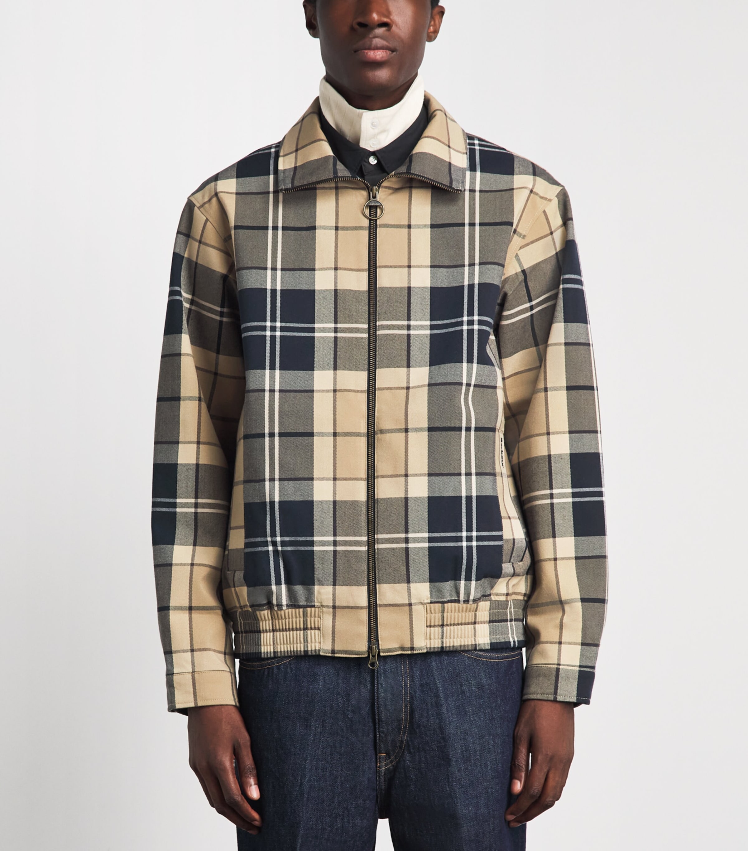 Barbour Mens Showerproof Tartan Jacket Birchwood Dress Trtn Image 4