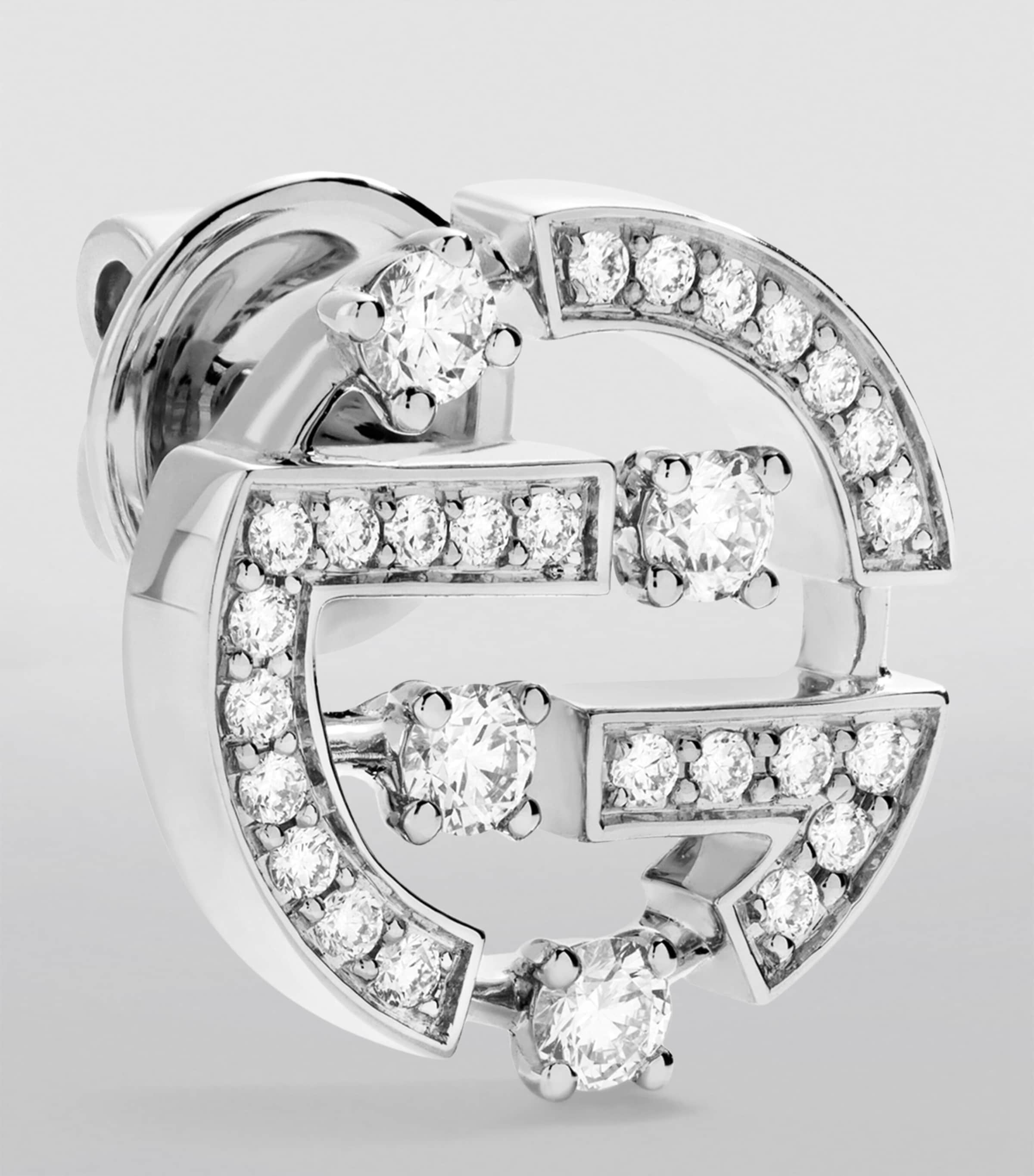 White Gold and Diamond Avenues Earrings WHITE GOLD Image 2