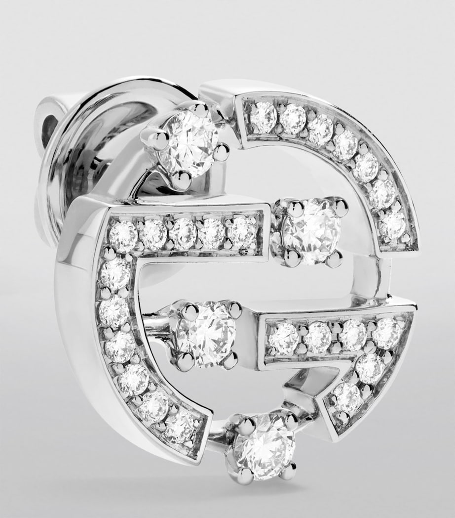 White Gold and Diamond Avenues Earrings WHITE GOLD Image 2