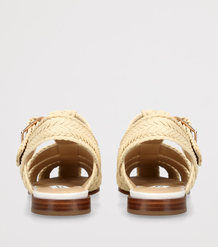 Gabriela Hearst Raffia Lynn Sandals Cream Image 2