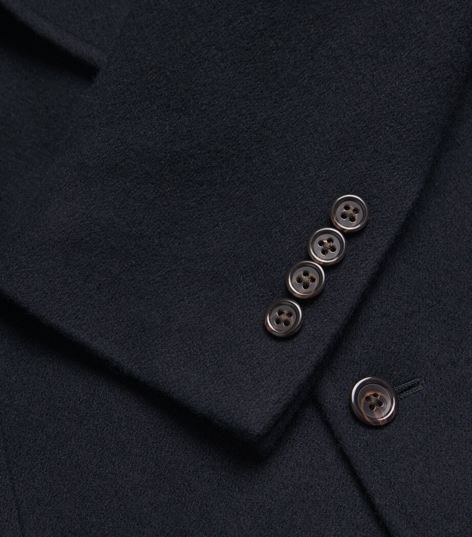 Cashmere Polo Tailored Fit Blazer NAVY Image 5