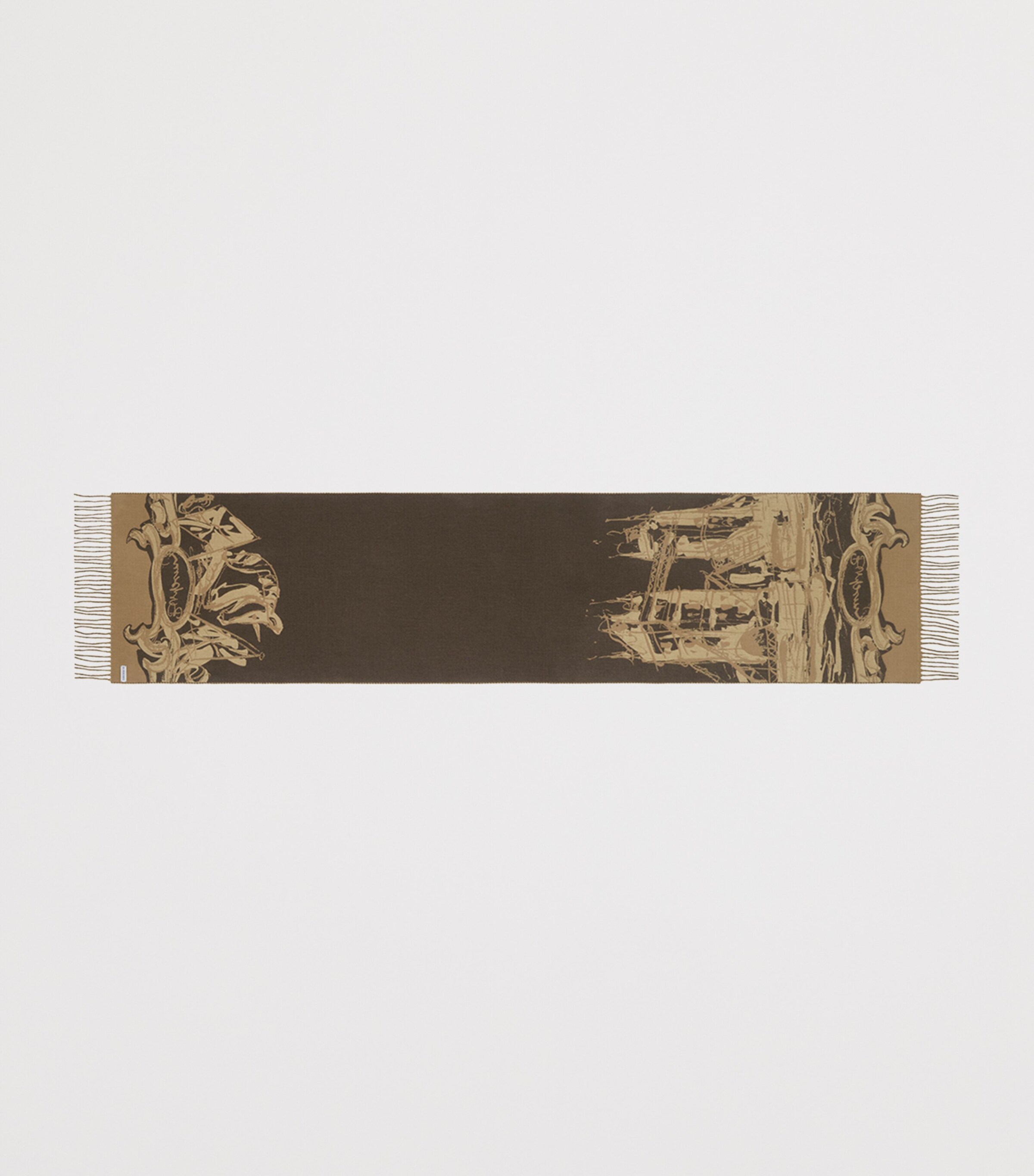 Burberry Cashmere Tower Bridge Scarf Sand Image 4