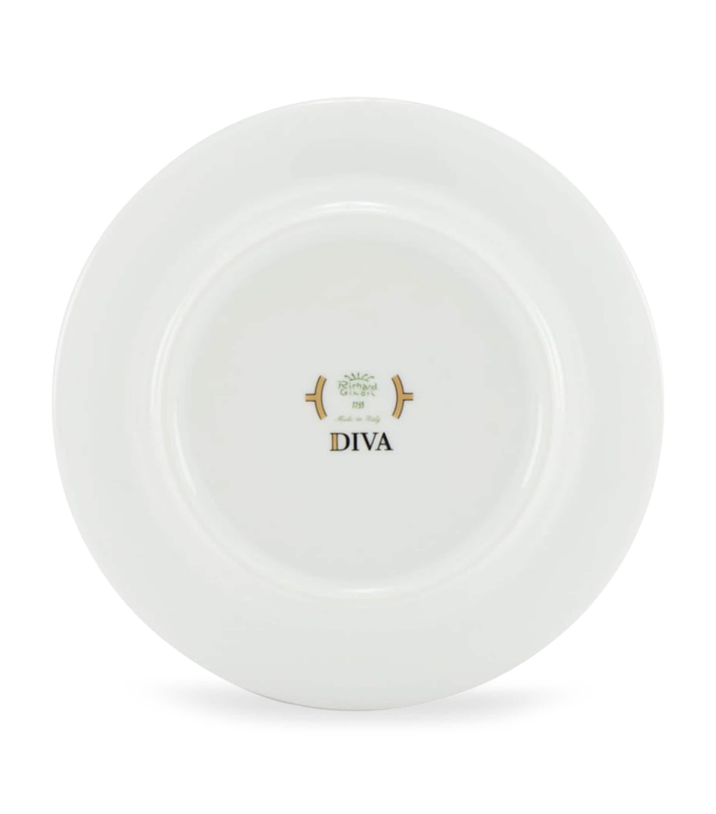 Set of 2 Porcelain Colonna Diva Celeste Teacups and Saucers G00134903 Image 3