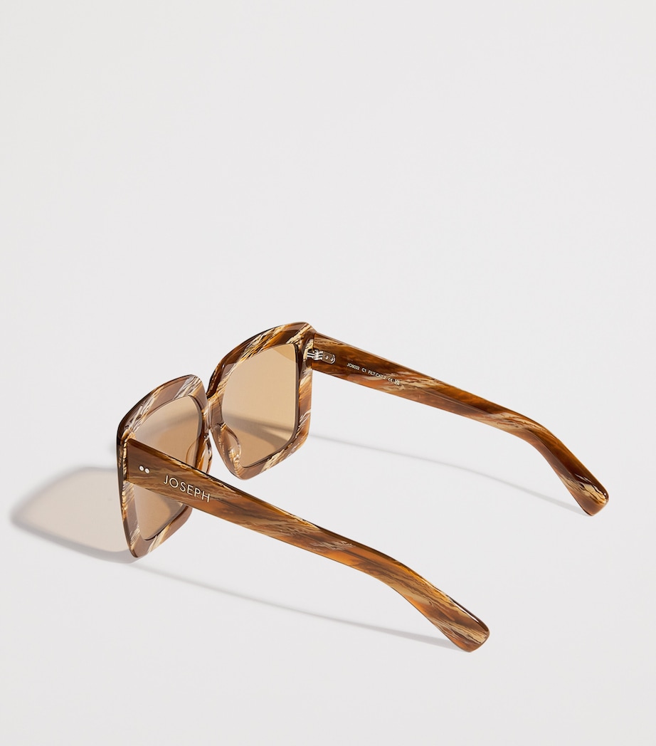 Tortoiseshell Square Sunglasses DESERT SAND Image 3