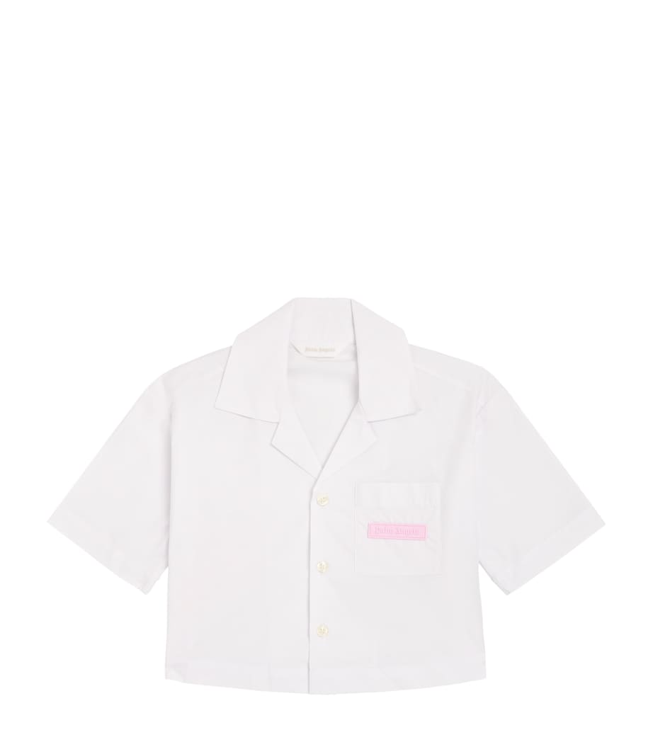 Cotton Curved Logo Shirt (4-12+ Years) 2OFF WHITE Image 1