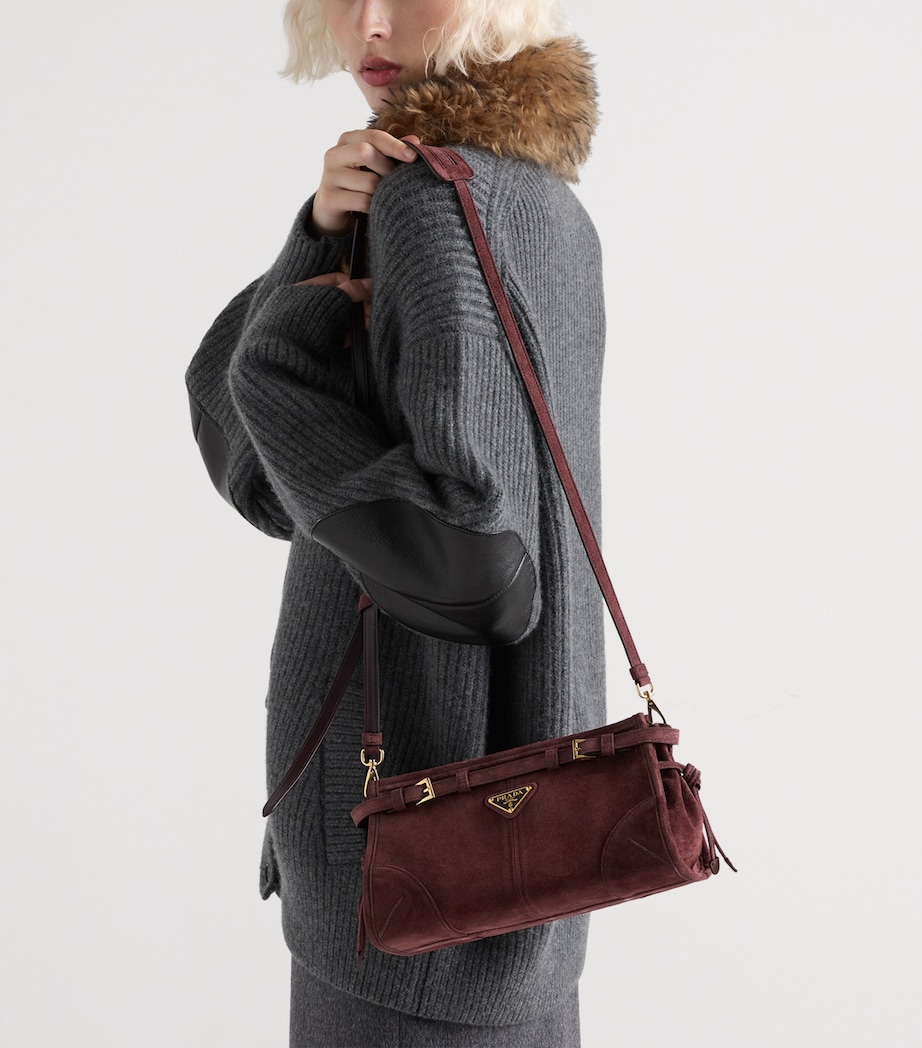 Small Suede Bonnie Top-Handle Bag F0007 Image 2