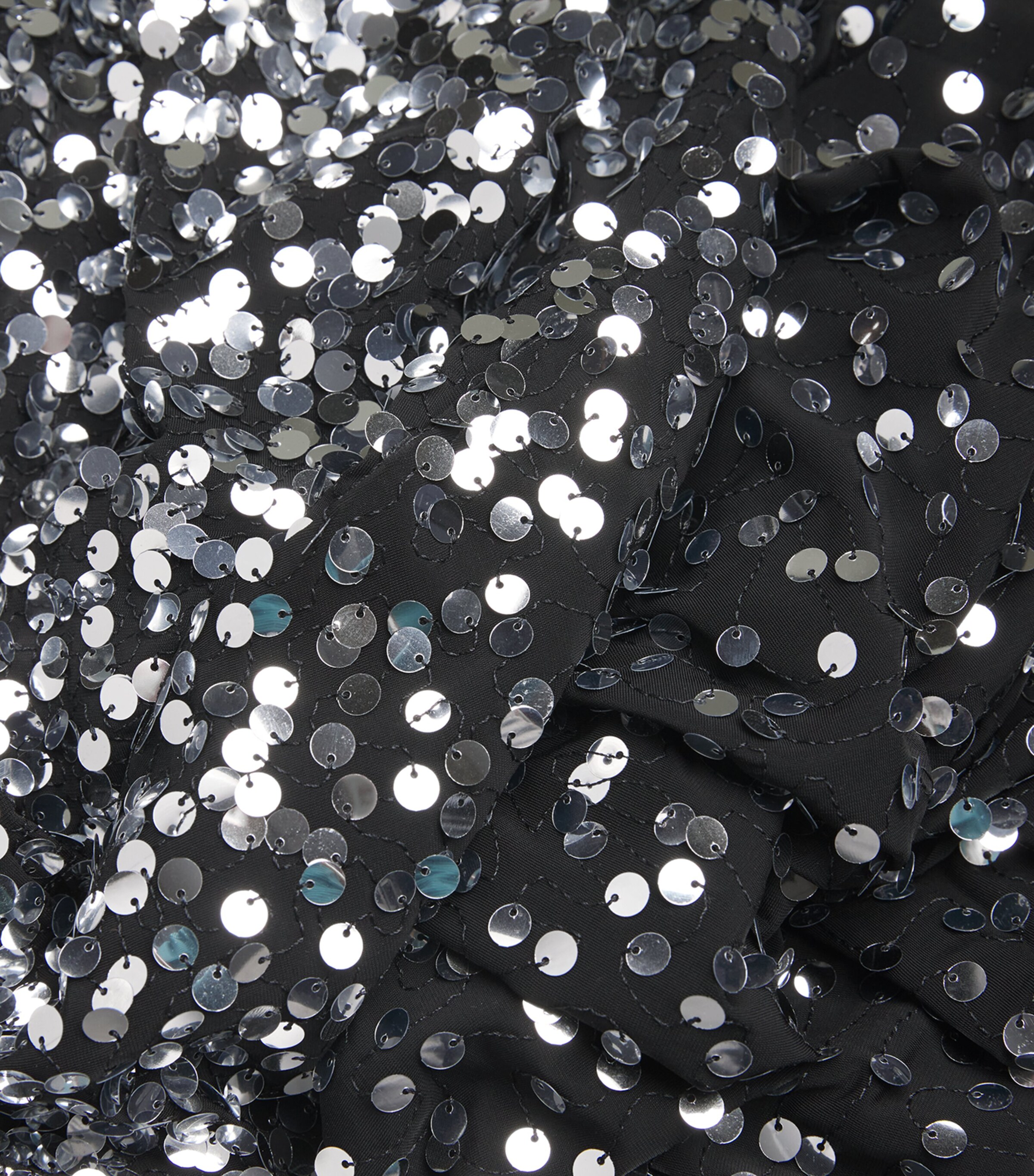 Sequinned Maxi Dress P001 BLACK Image 5