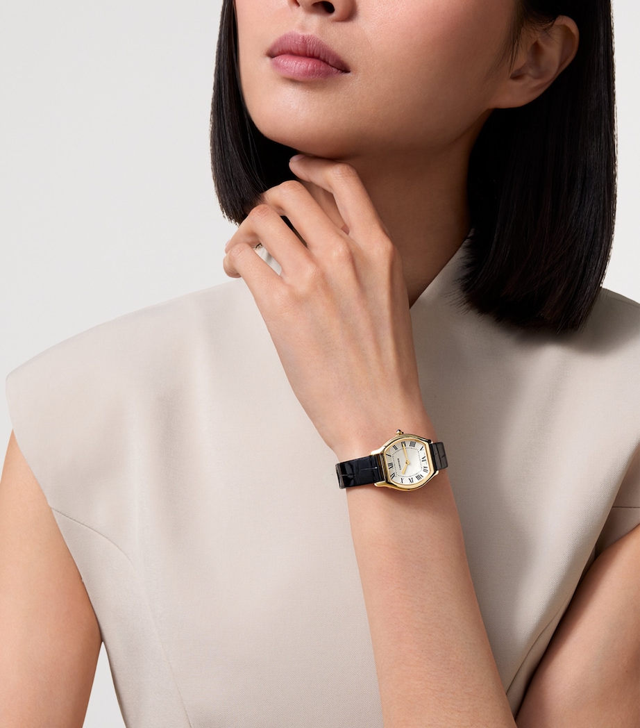 Cartier Yellow Gold and Diamond Tortue Watch 20.9mm Yellow Gold Image 2