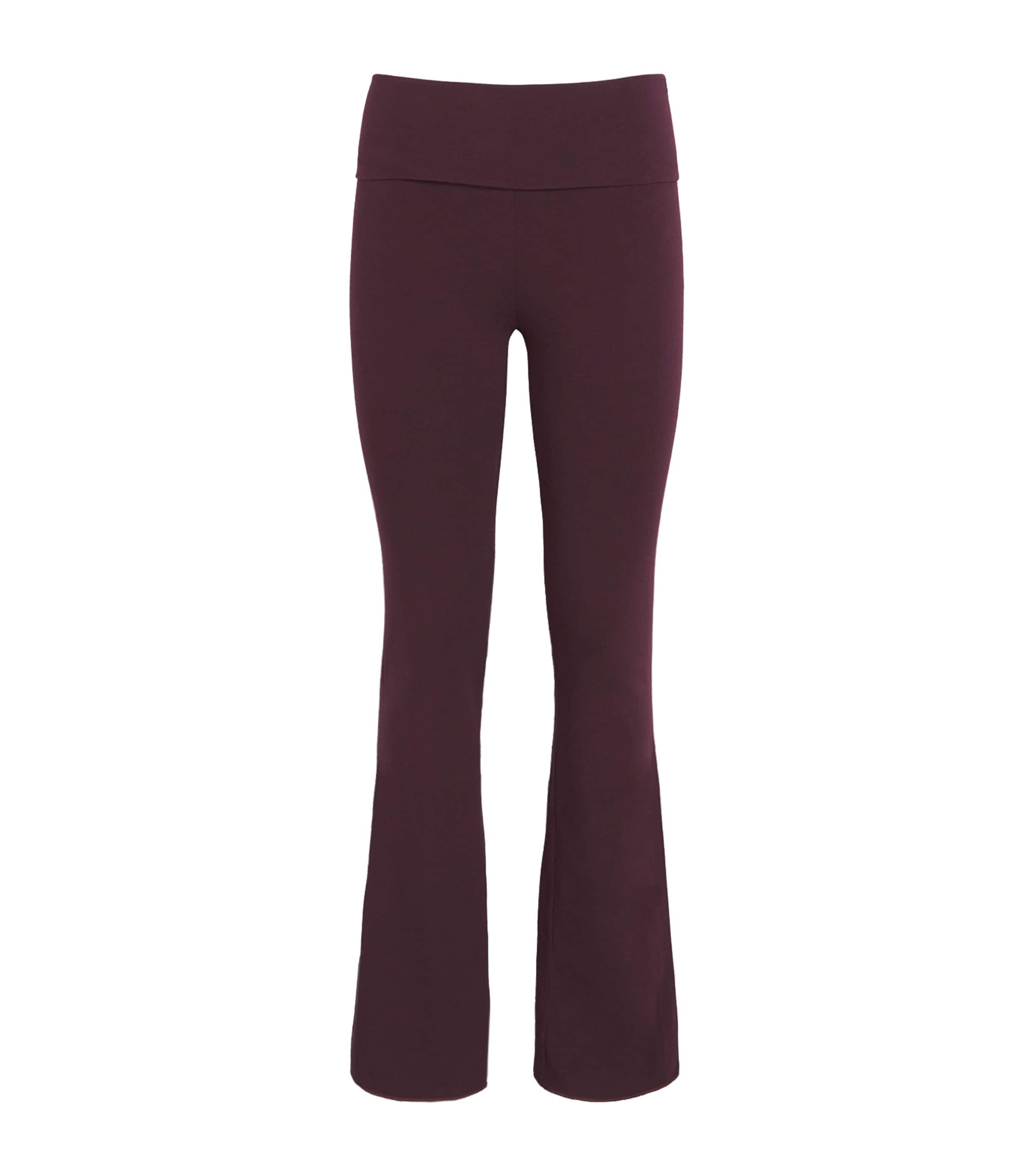 Skims Stretch-cotton Jersey Foldover Pants In Blue