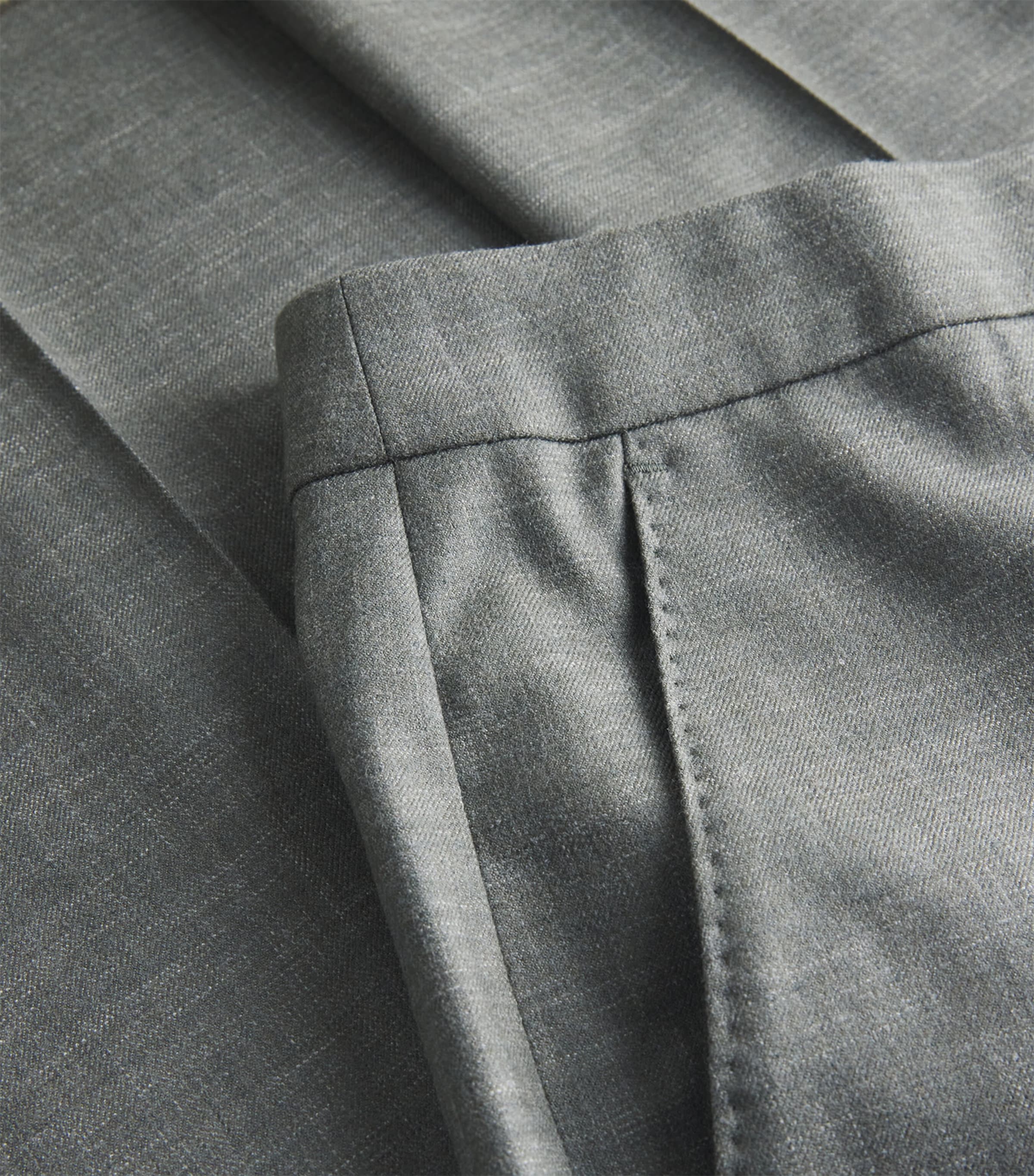 Stretch-Wool Sartoriale Flared Trousers KAKI Image 5