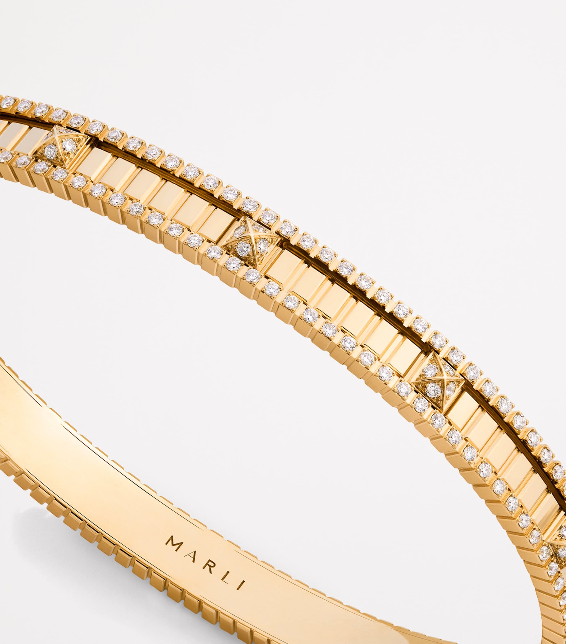 Yellow Gold and Diamond LIFE Bangle YELLOW GOLD Image 4