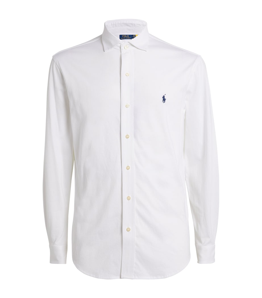 Polo Ralph Lauren Mens Cotton Jersey Shirt White Image 1