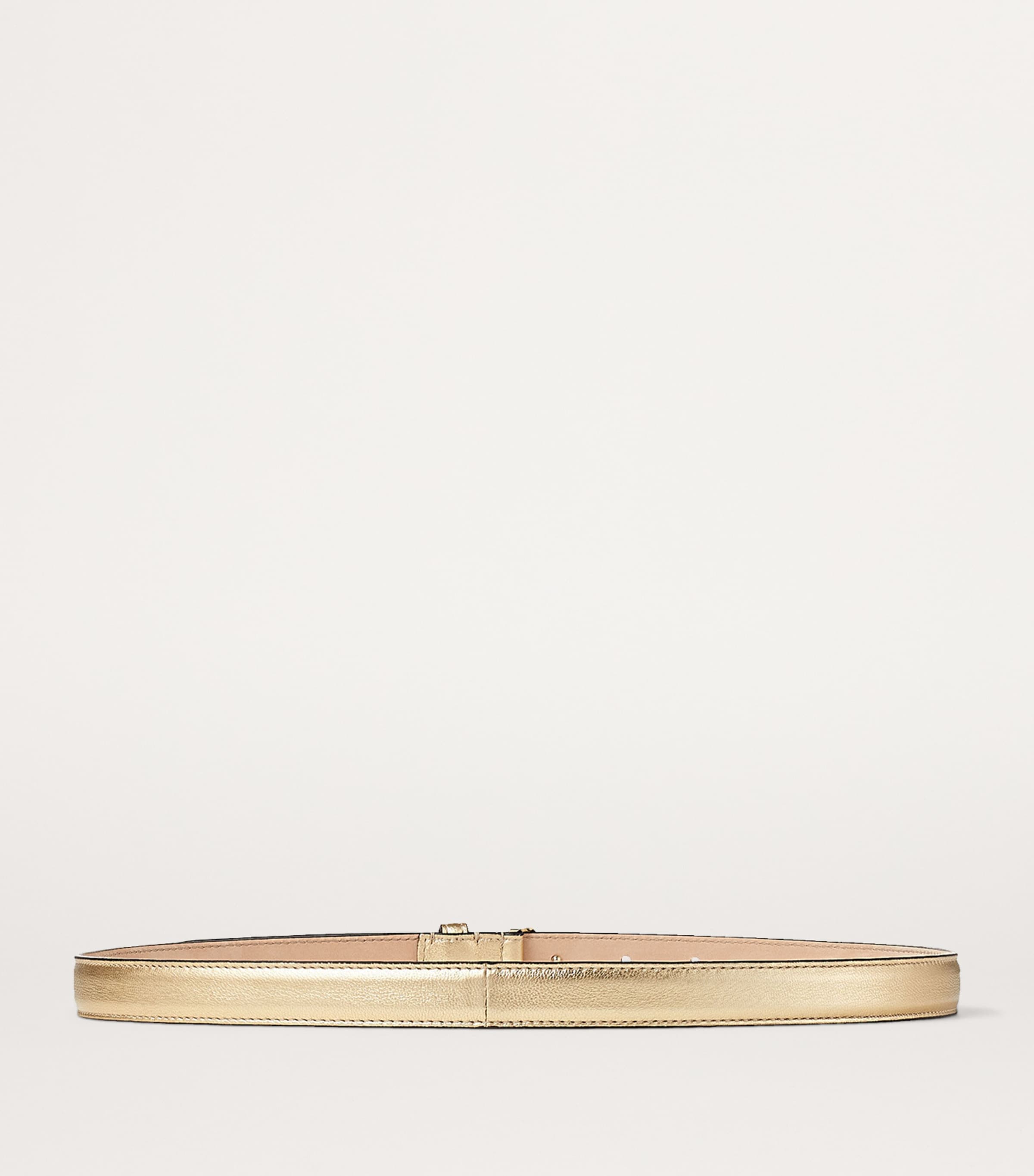 Helina Mini Leather Belt GOLD/LIGHT GOLD Image 3