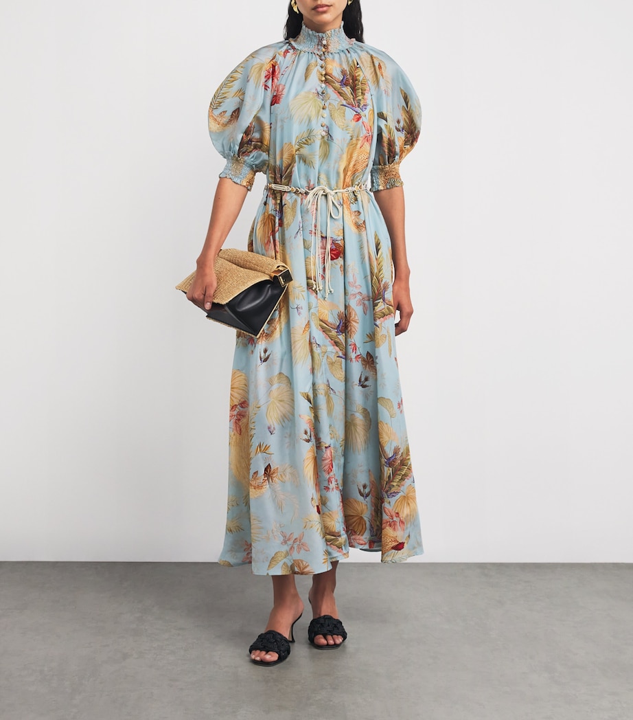 Silk Palm Ascension Maxi Dress AQPLMFLO/AQA PM FLRL Image 2