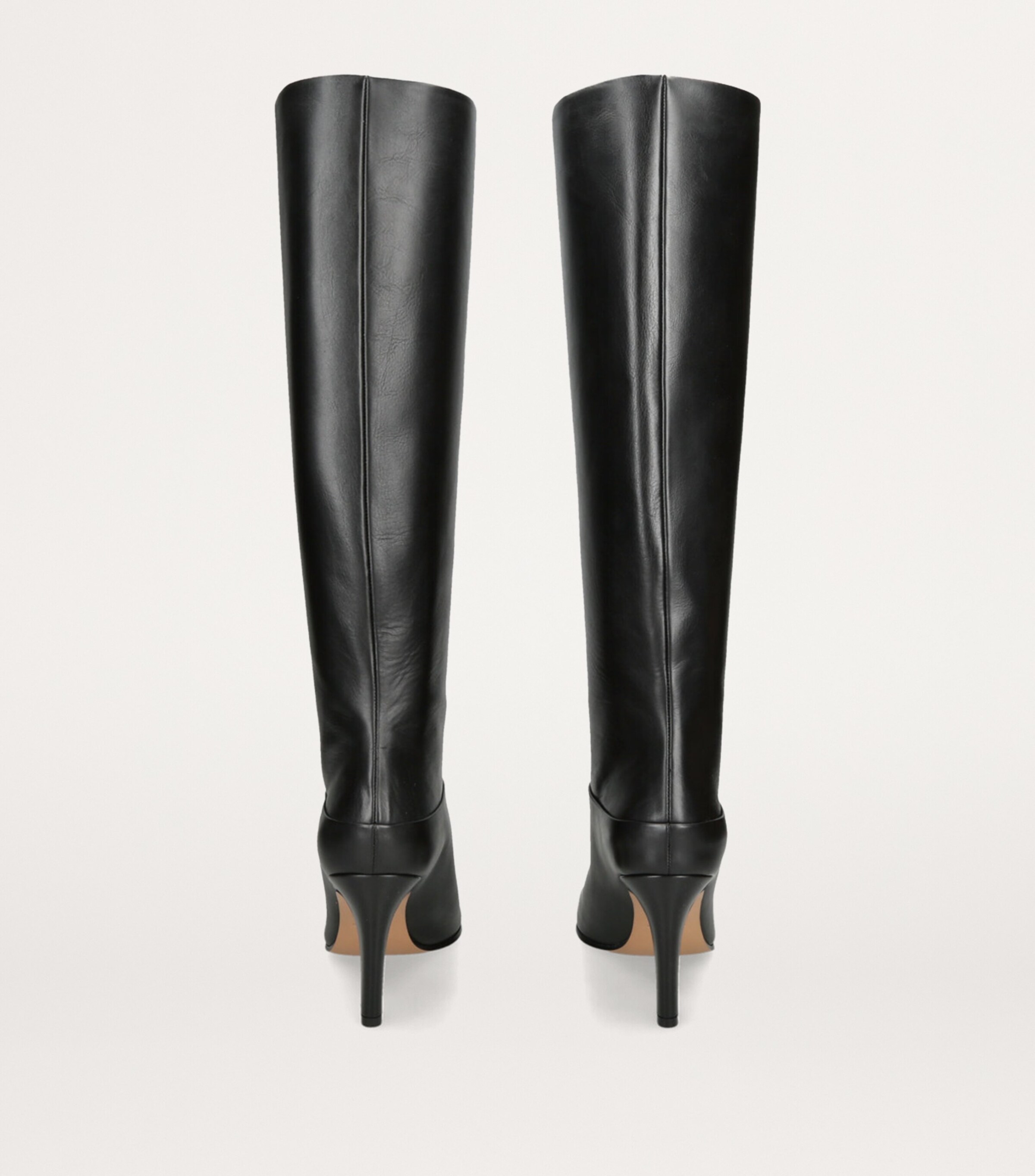 Chloé Leather Eve Knee-High Boots 85 Black Image 2