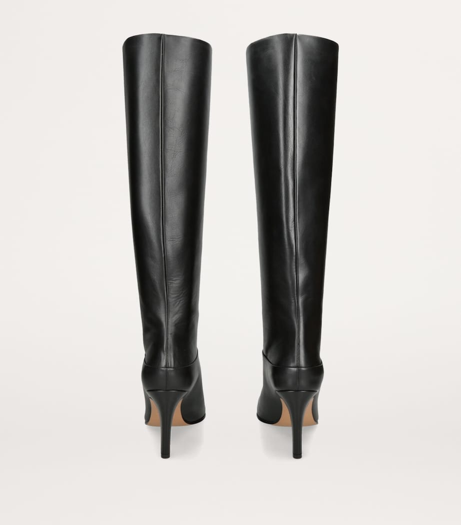 Chloé Leather Eve Knee-High Boots 85 Black Image 2