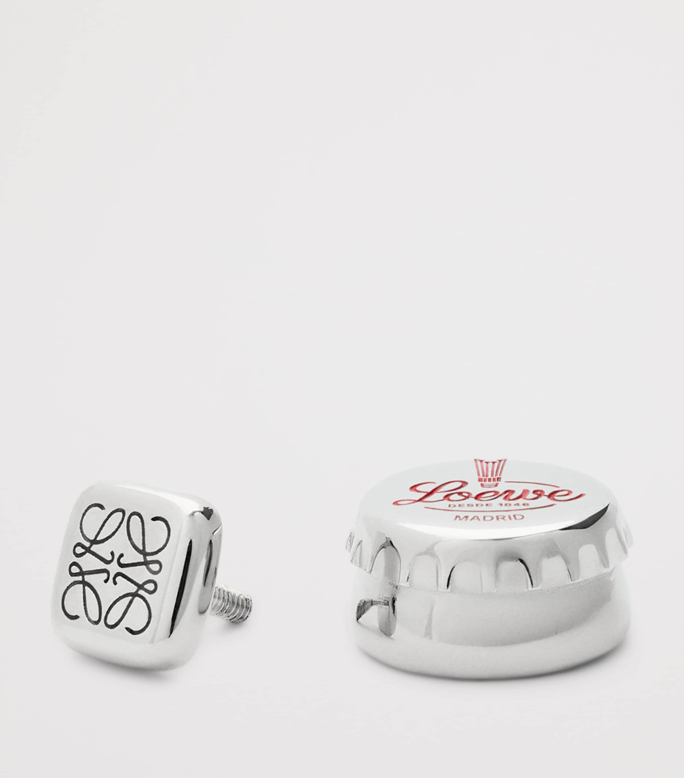 LOEWE Bottle Cap Pin Charm Silver Image 2