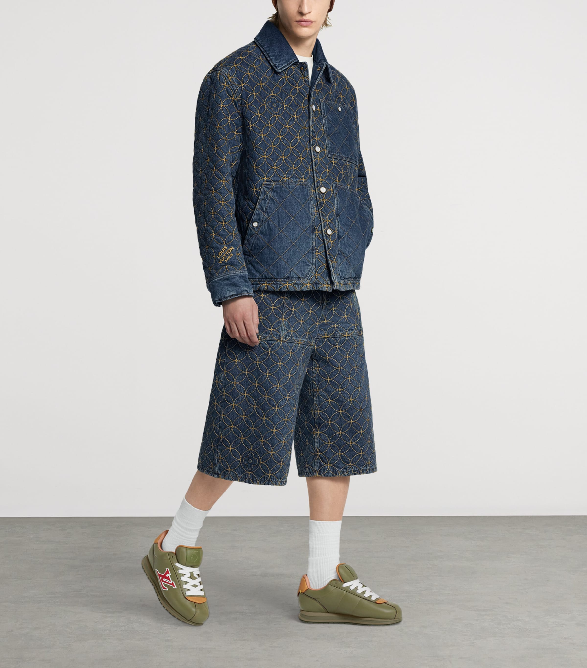 Leather Buttersoft Low-Top Sneakers KHAKI GREEN Image 3