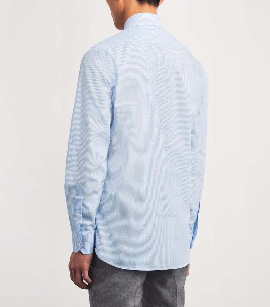Cotton Stripe Shirt 03 LIGHT BLUE Image 4