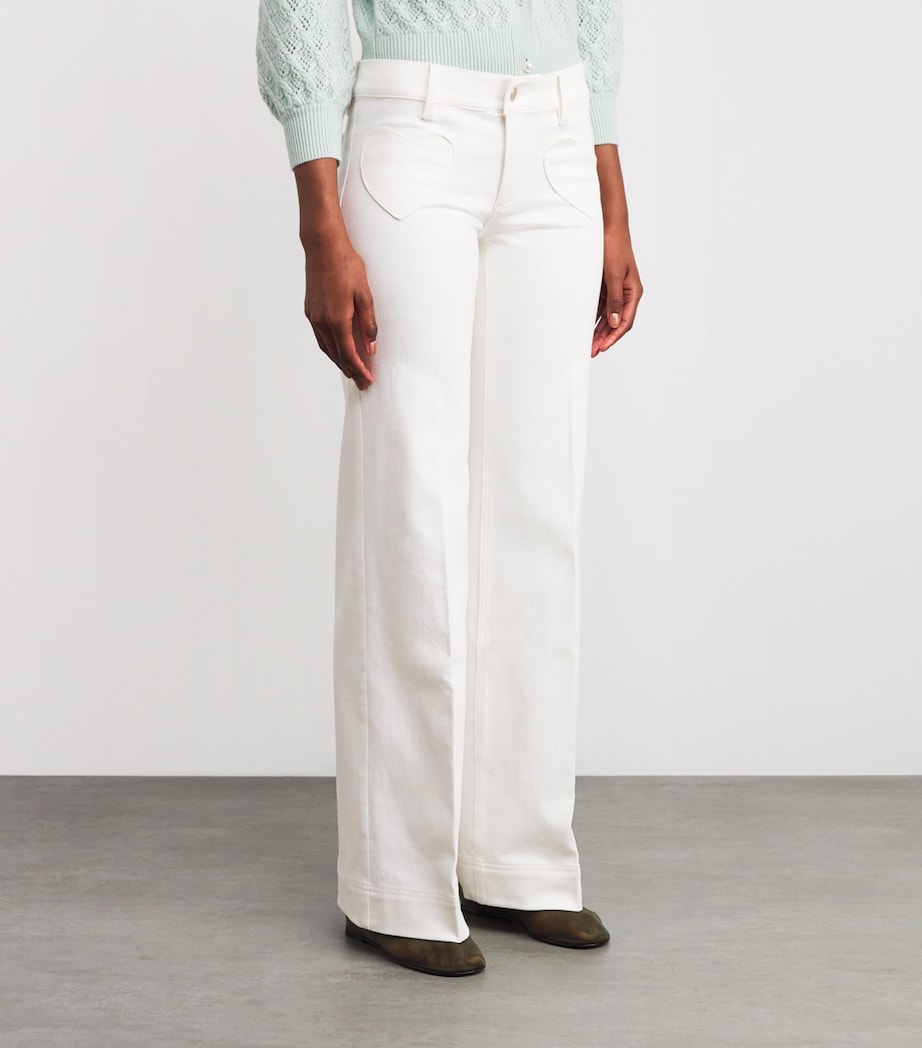Slay Heart Wide-Leg Jeans A117 VANILLA Image 3