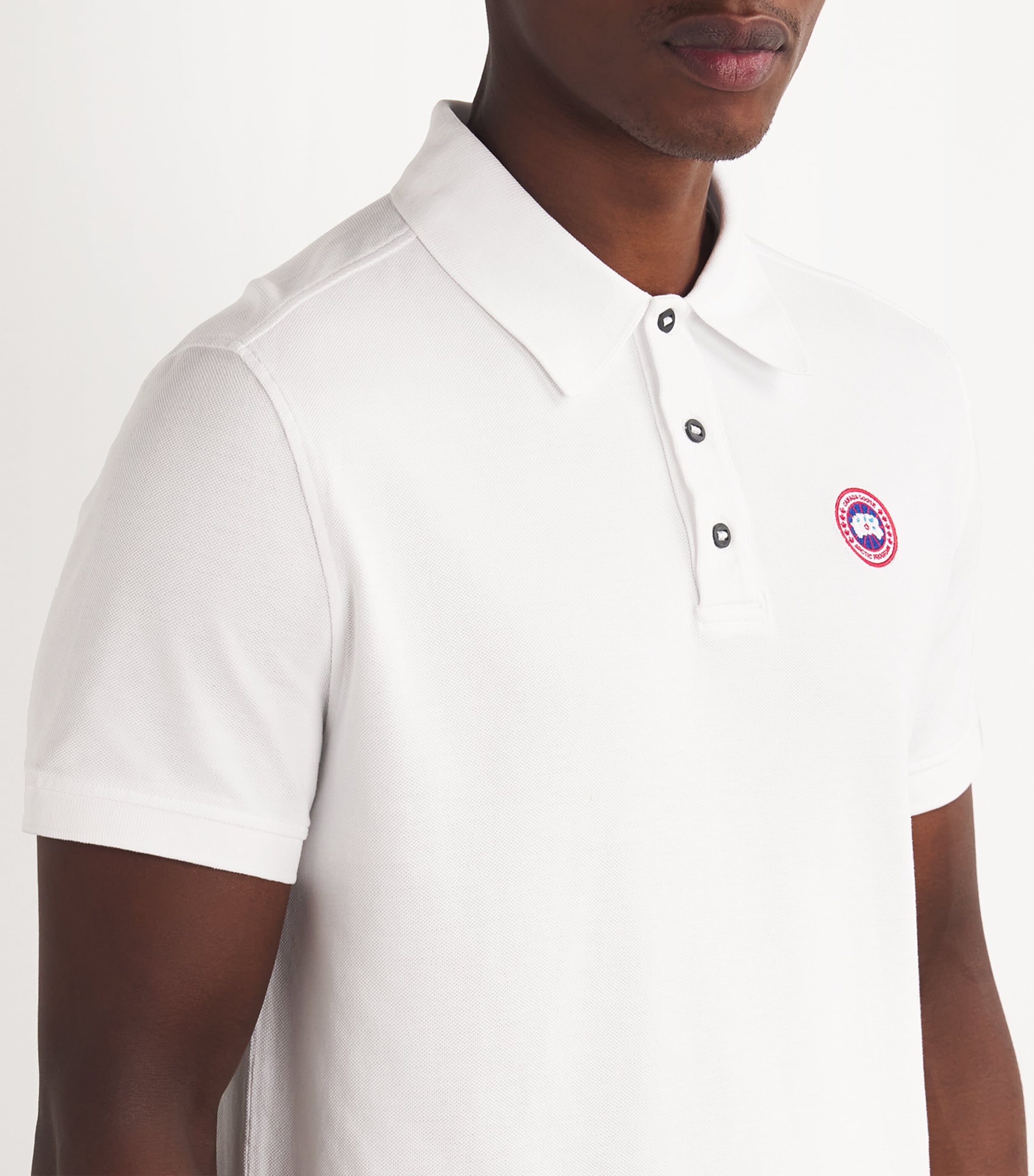 Canada Goose Mens Cotton Logo Beckley Polo Shirt Image 6