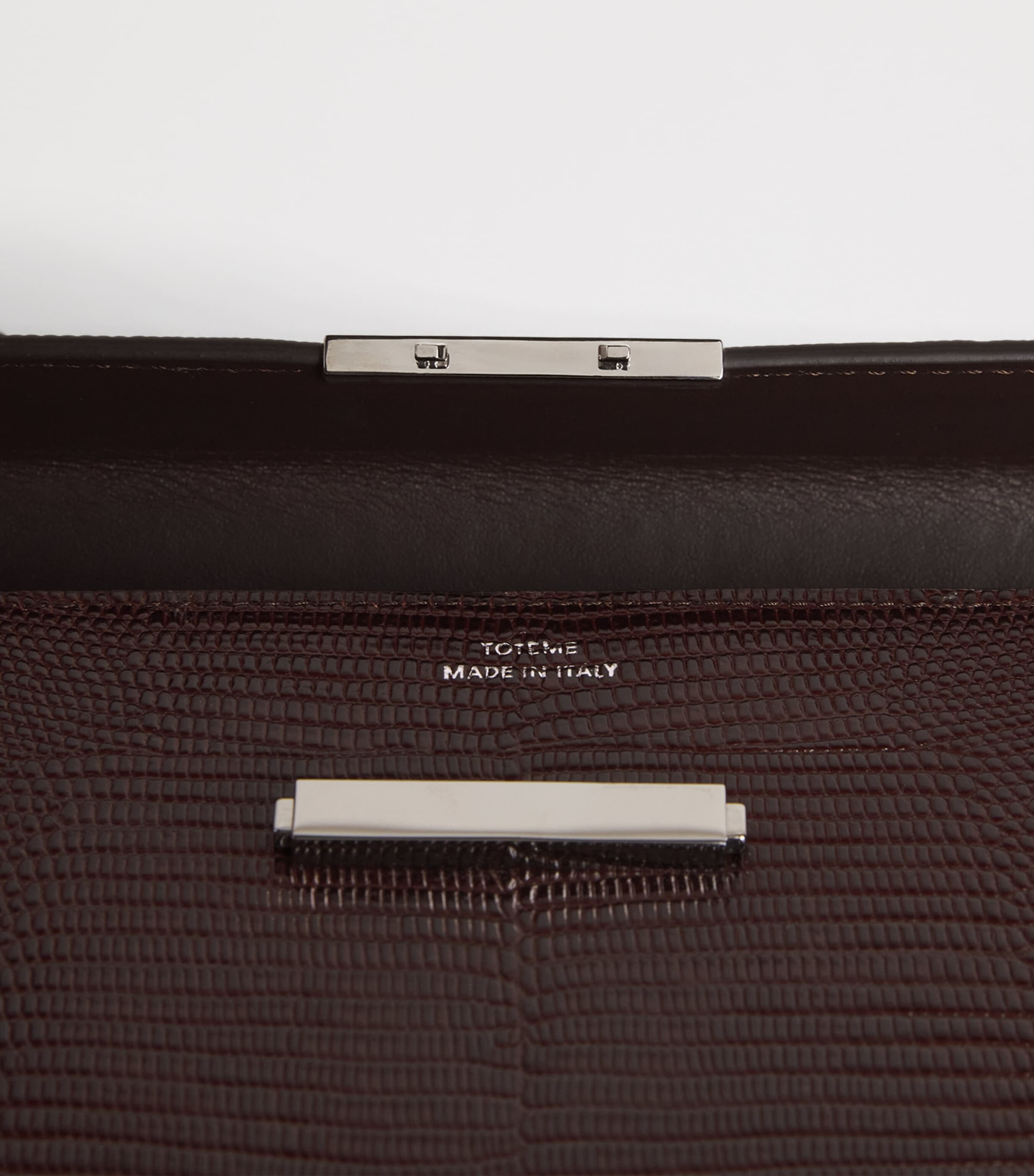 Toteme Embossed-Leather Shoulder Bag Brown Image 5