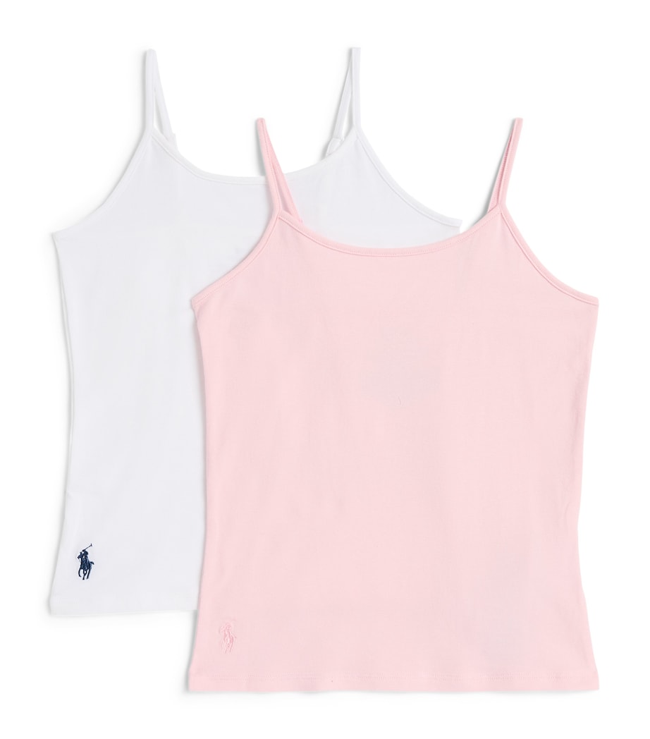 Ralph Lauren Kids Set of 2 Polo Cami Tops (8-14 Years) Adg Carmel Pink Image 1