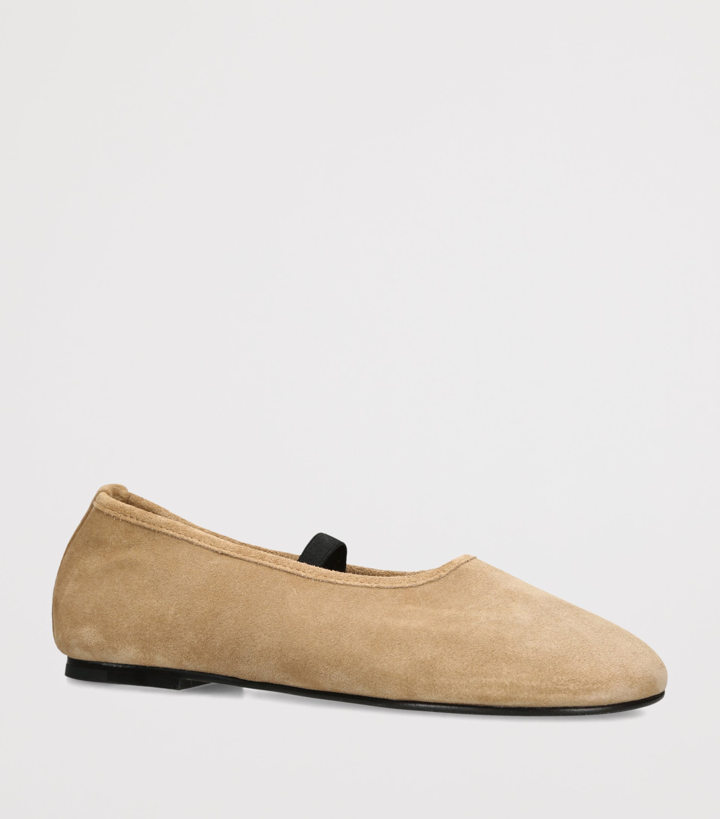 Dear Frances Suede Balla Ballet Flats Camel Image 3