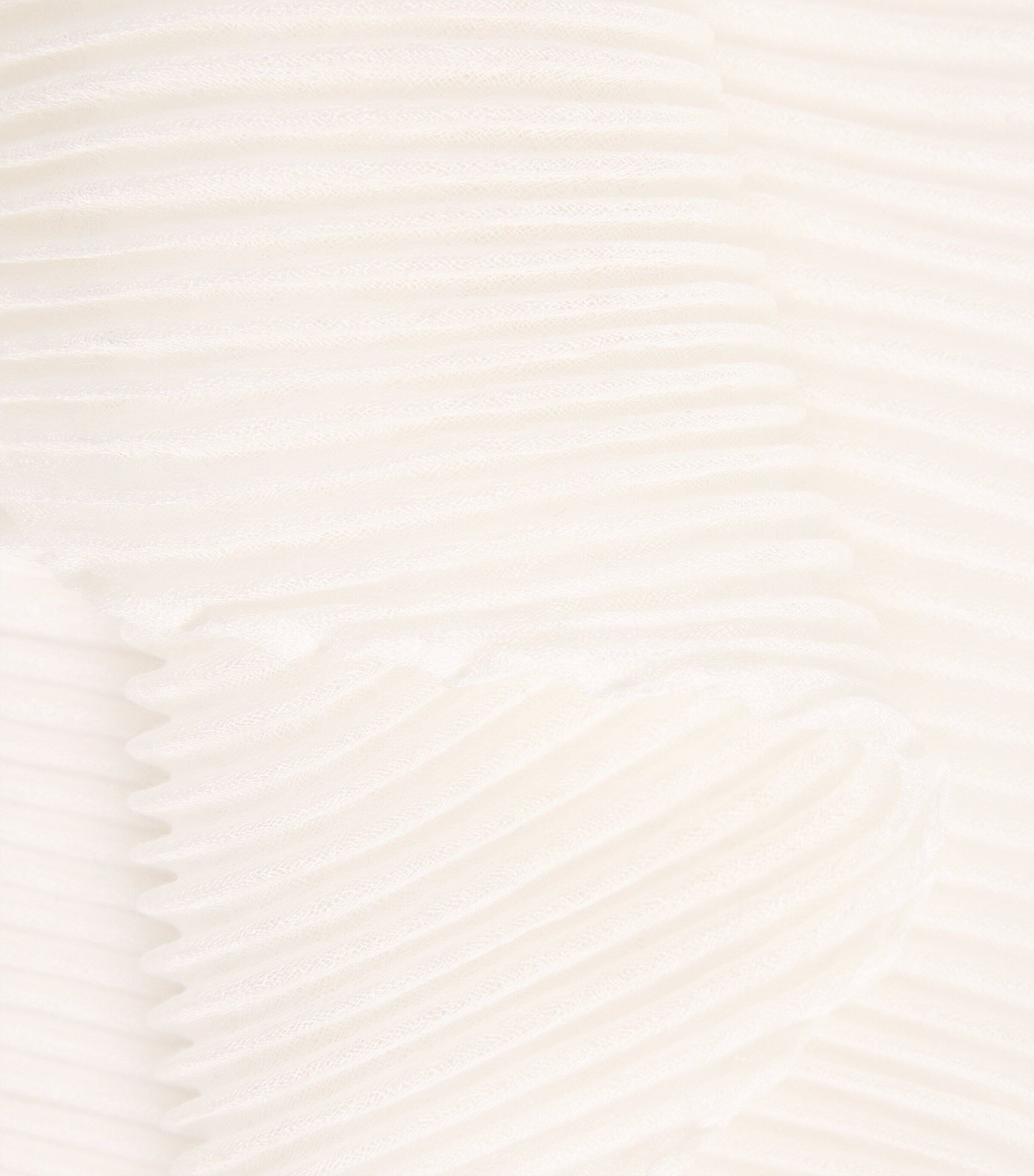 Cashmere-Silk Plissé Scarf 2609 WHITE Image 4