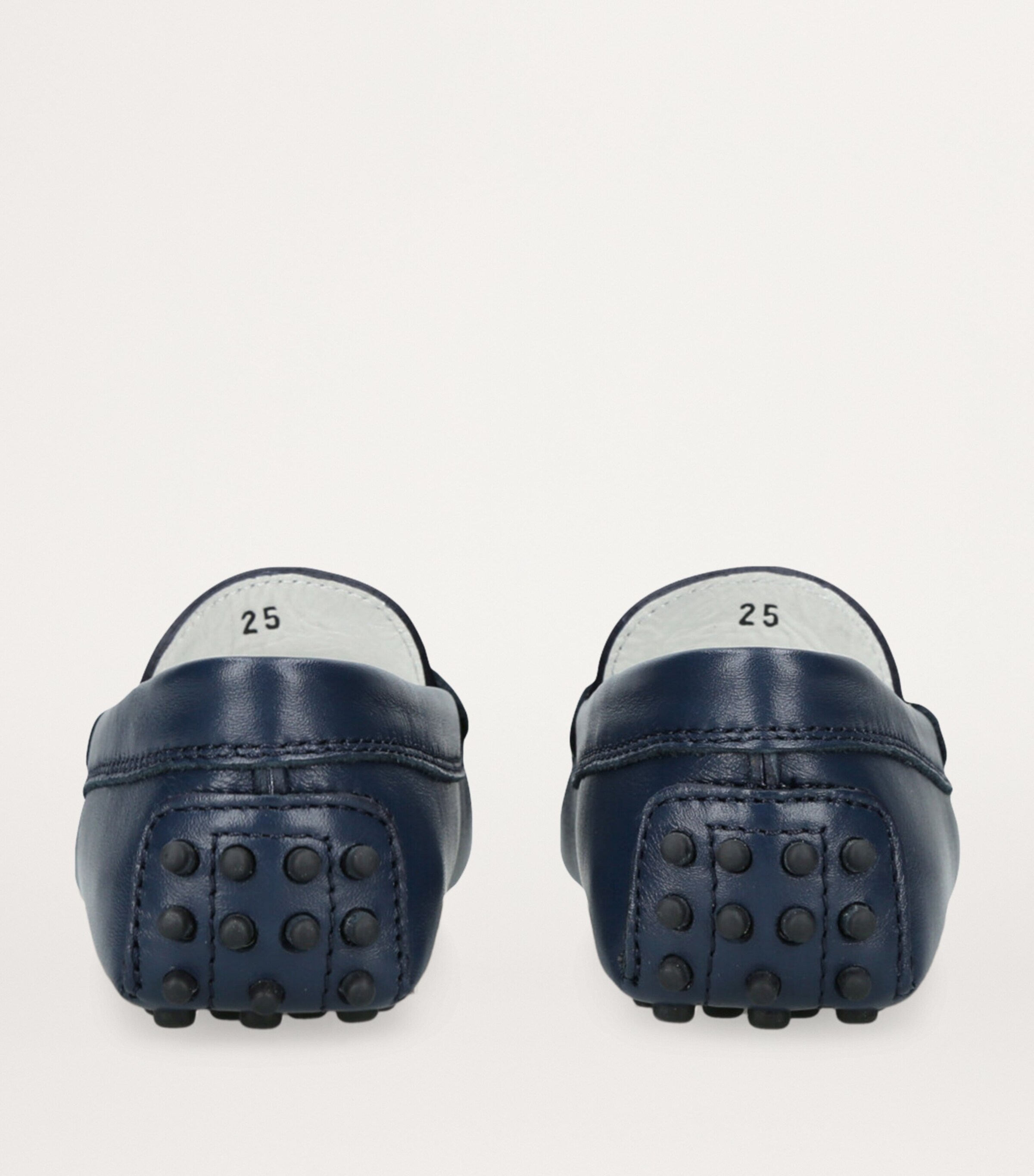 Leather Mocassino Nuovo Driving Shoes NAVY Image 2