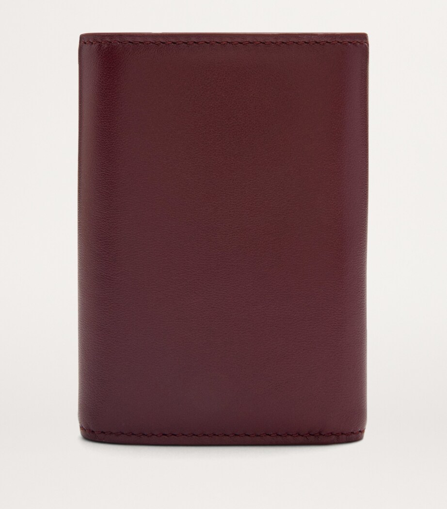 LOEWE Leather Anagram Vertical Wallet Dark Burgundy Image 4