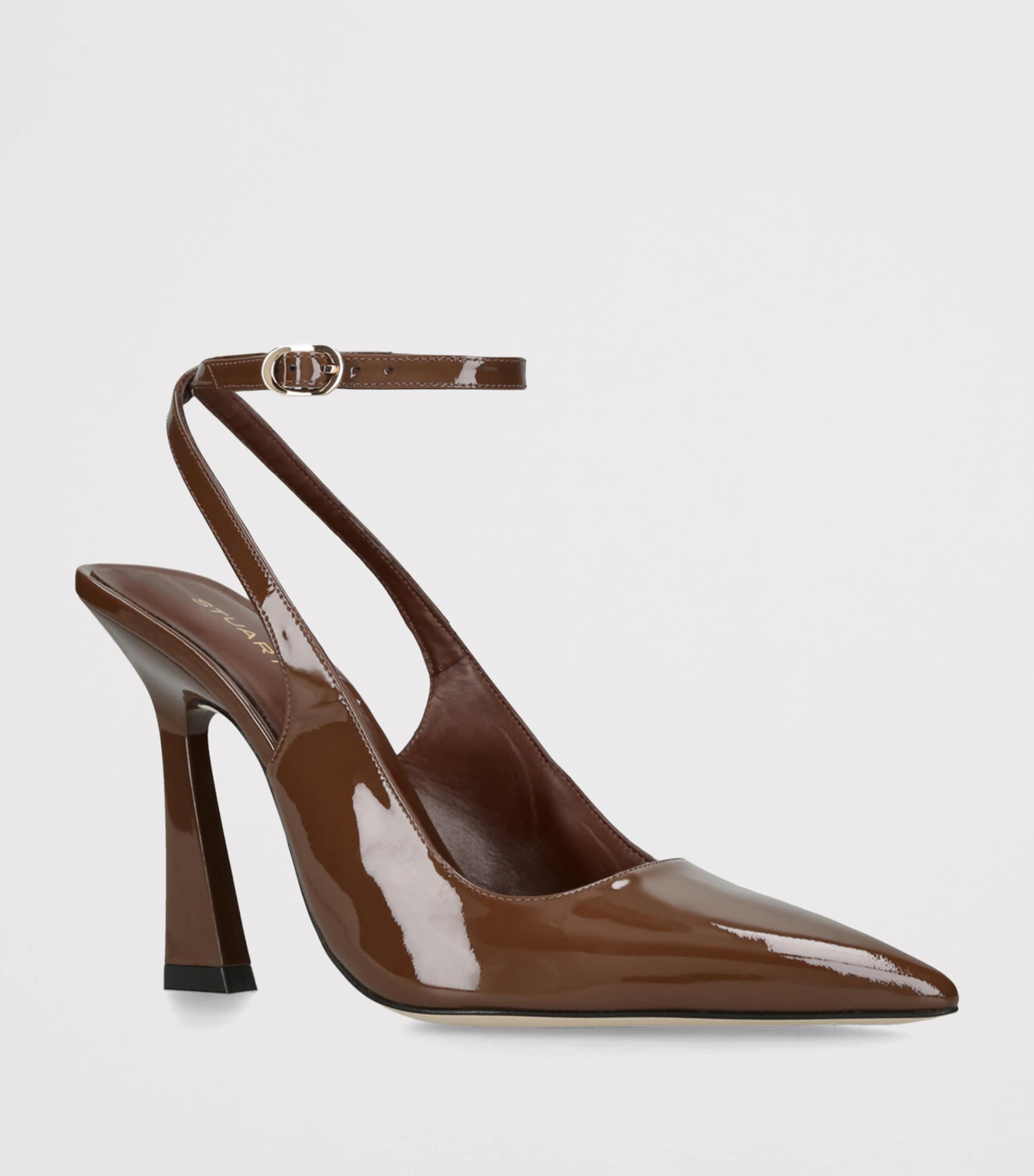 Patent Leather Vinnie Pumps 100 BROWN Image 3