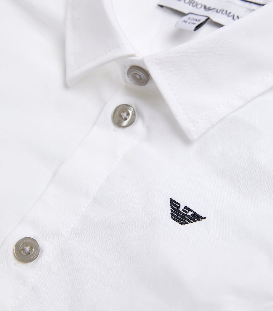 Embroidered Logo Shirt (9-36 Months) 0100 OPTICAL WHITE Image 3