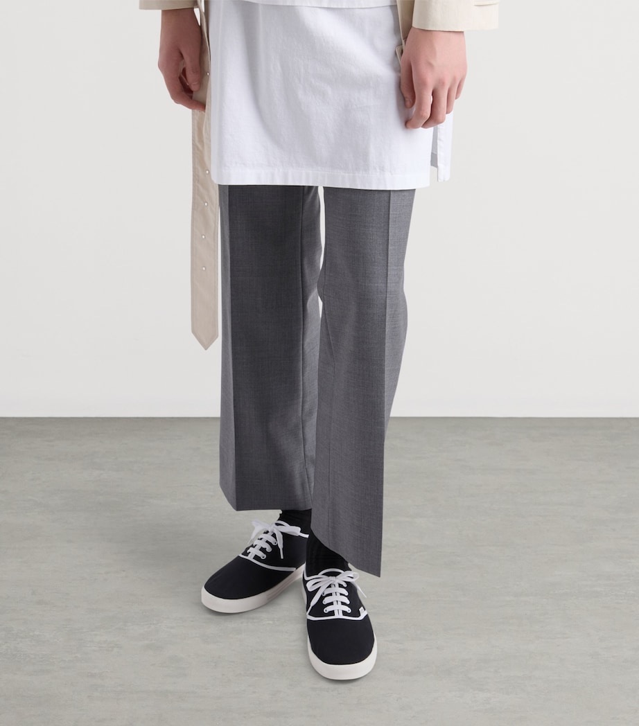 Prada Cotton Drill Low-Top Sneakers Image 2
